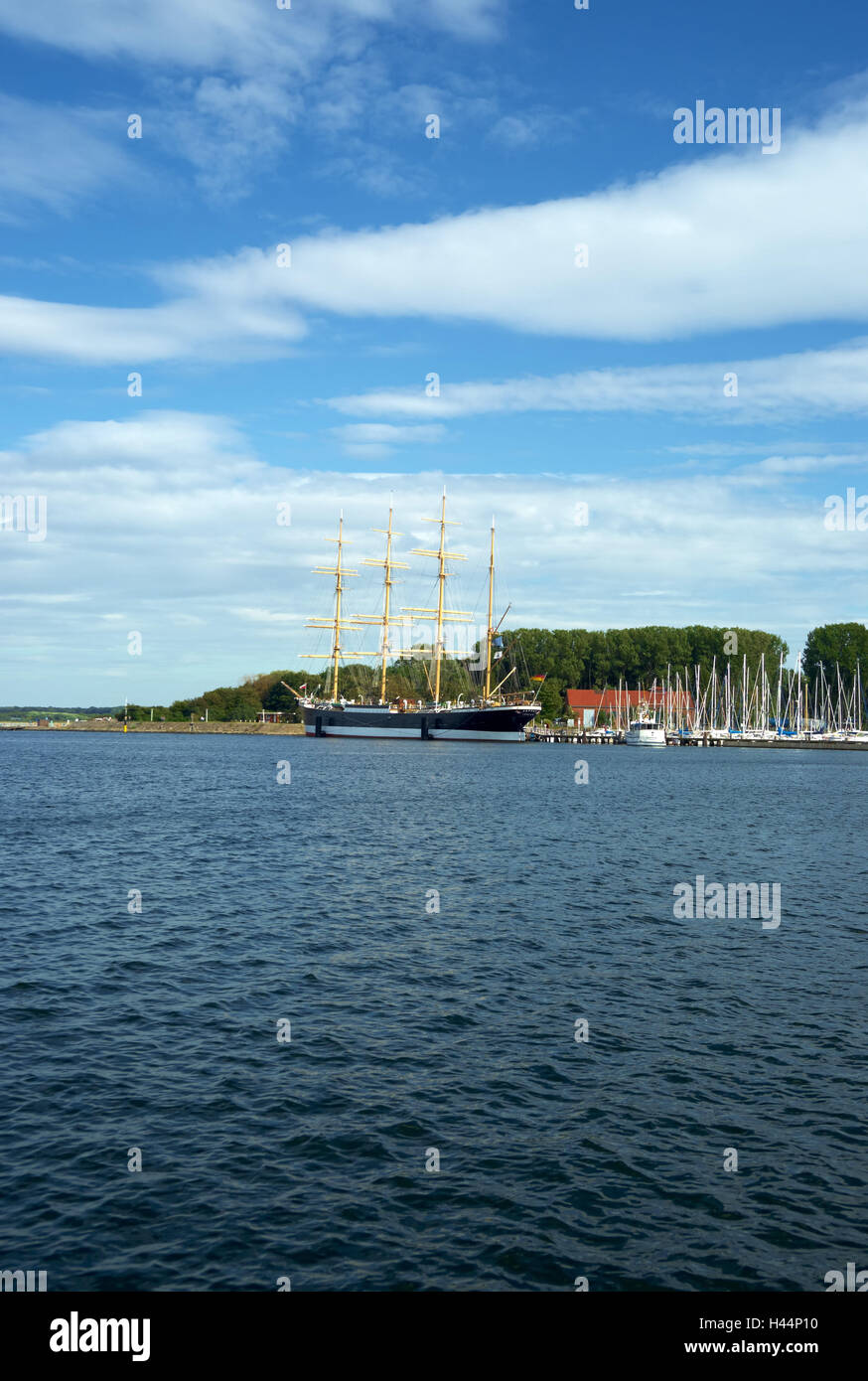 Germany, Schleswig - Holstein, Travemünde, harbour, museum ship 'Passat', Stock Photo