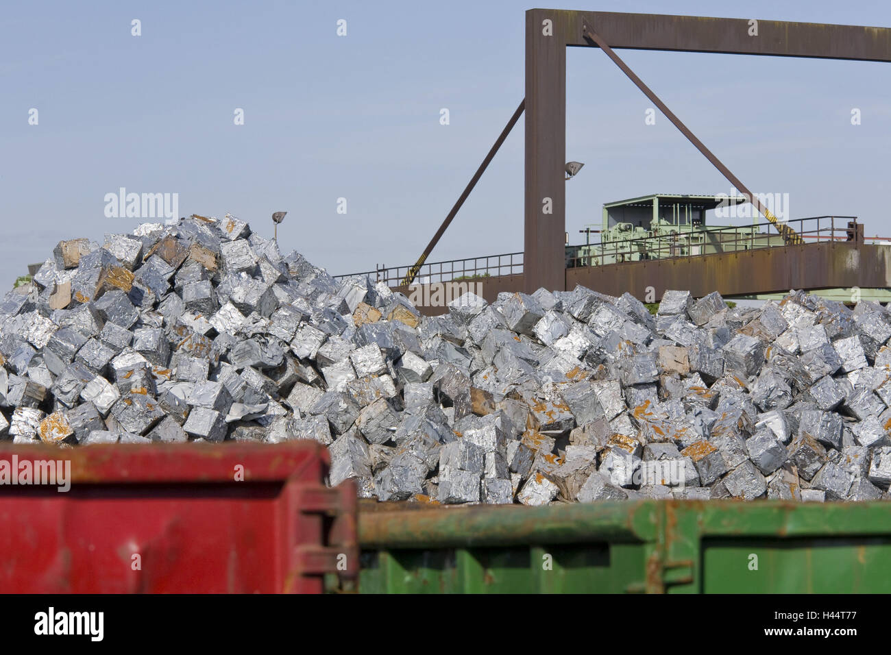 Collective place, steel, iron, scrap iron, recycling, Stock Photo