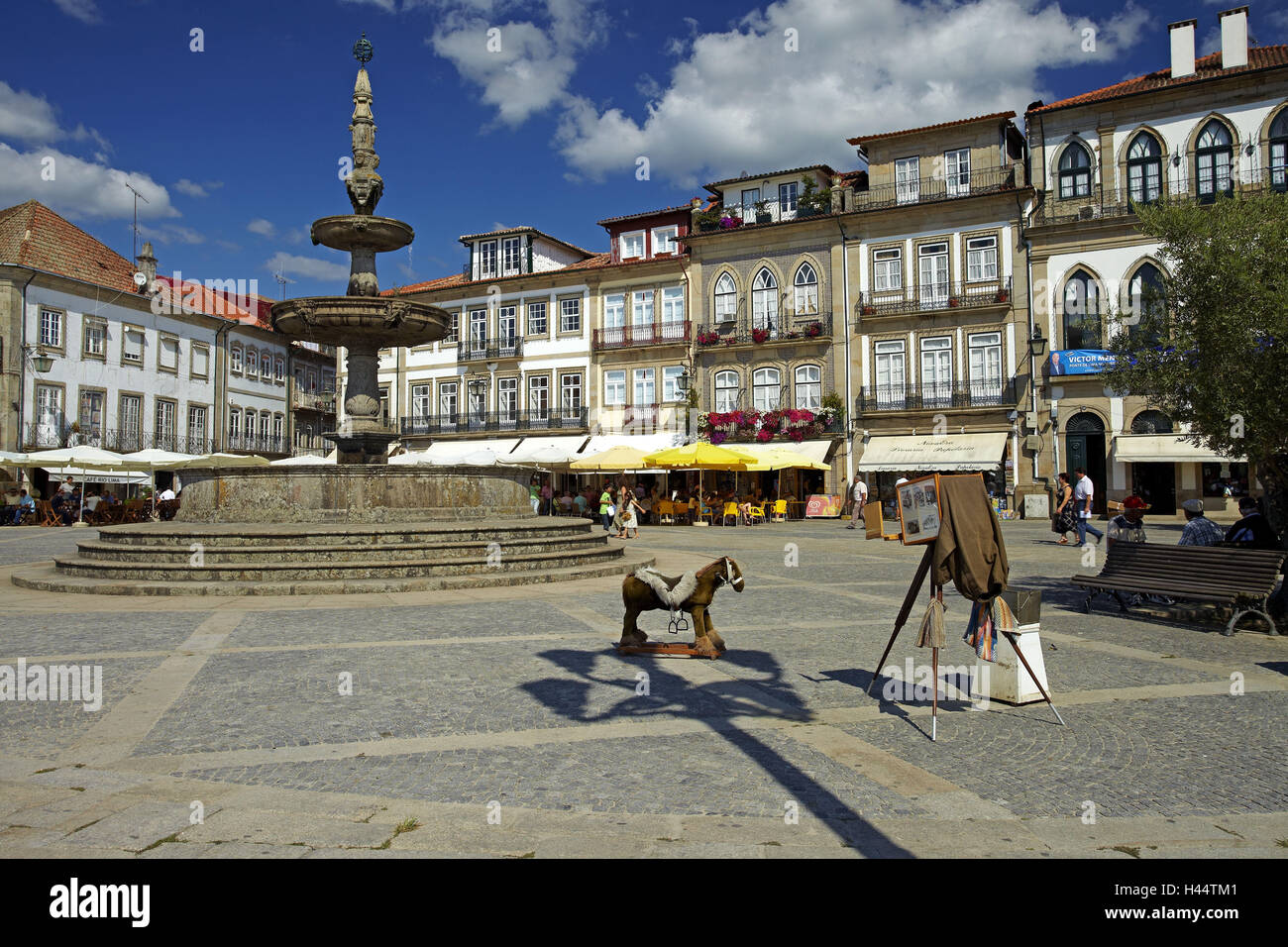 Portugal, Ponte de Lima, Old Town, marketplace, still photo camera, Stock Photo