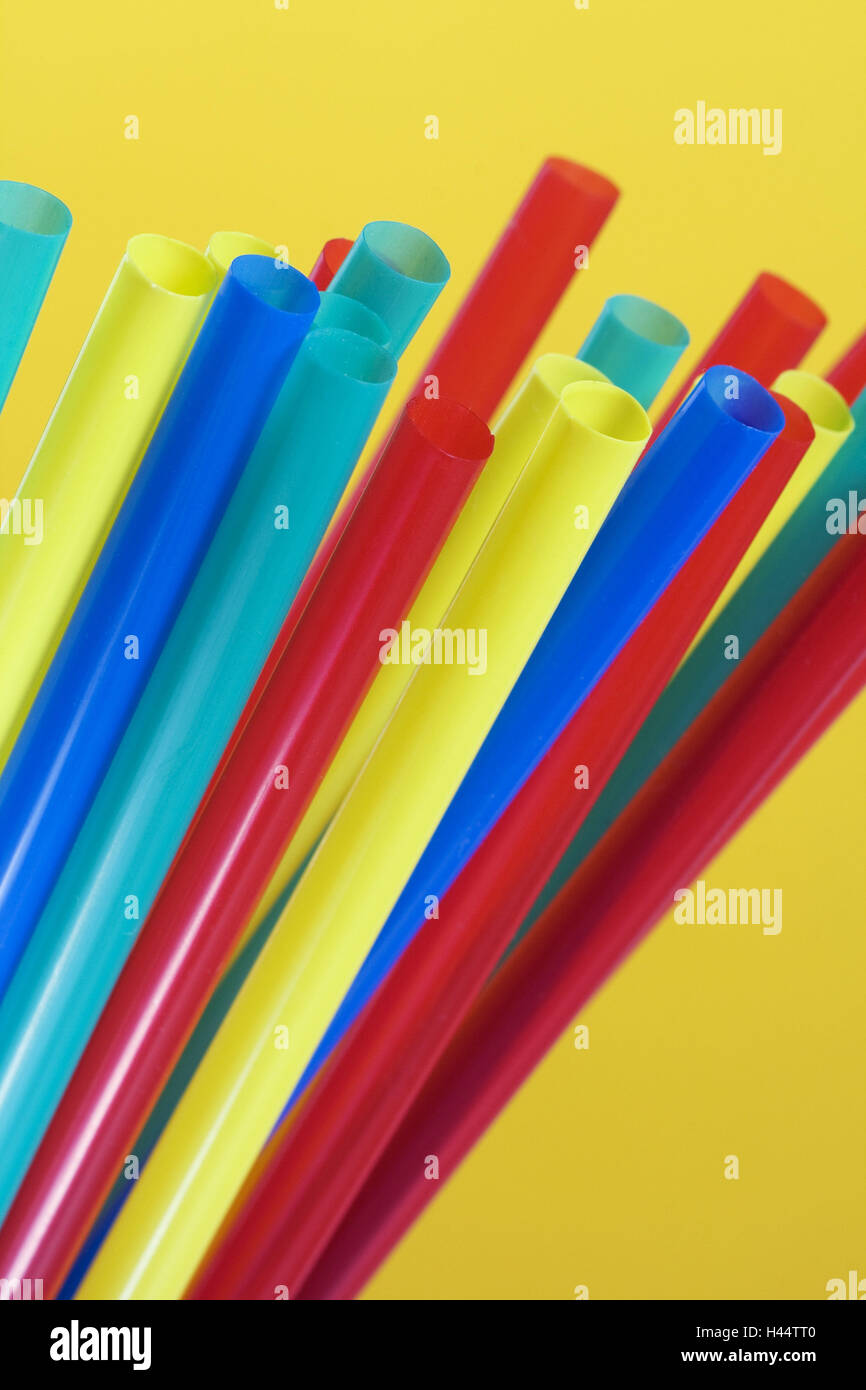 Drinking straws, brightly, detail, straws, stalks, different colour, many, drinking help, tubes