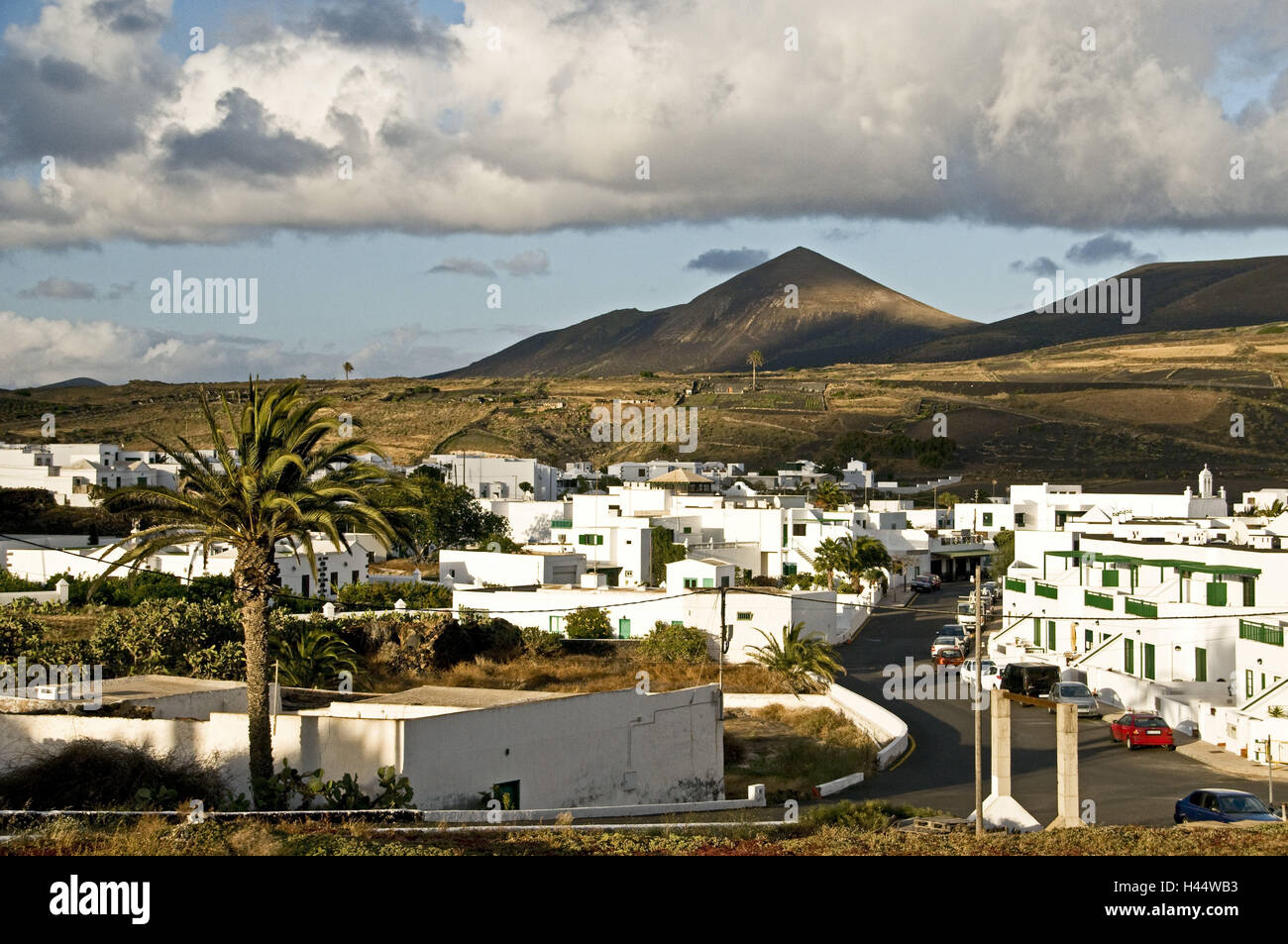 Spain, Canary islands, Lanzarote, Uga, volcano scenery, Stock Photo