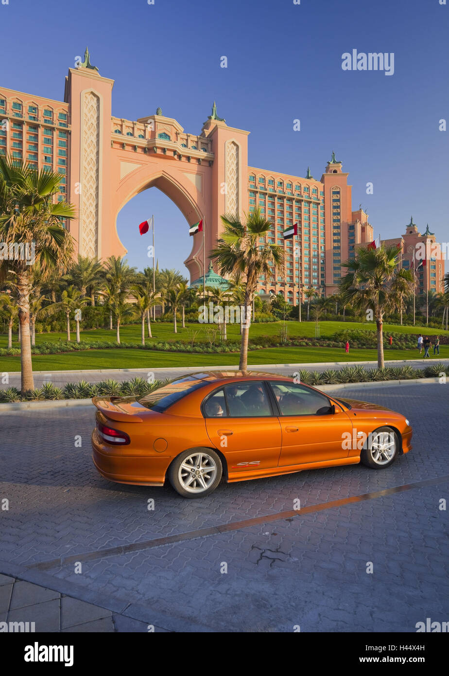 United Arab Emirates, Dubai, Palm Jumeirah, sports cars Stock Photo Alamy