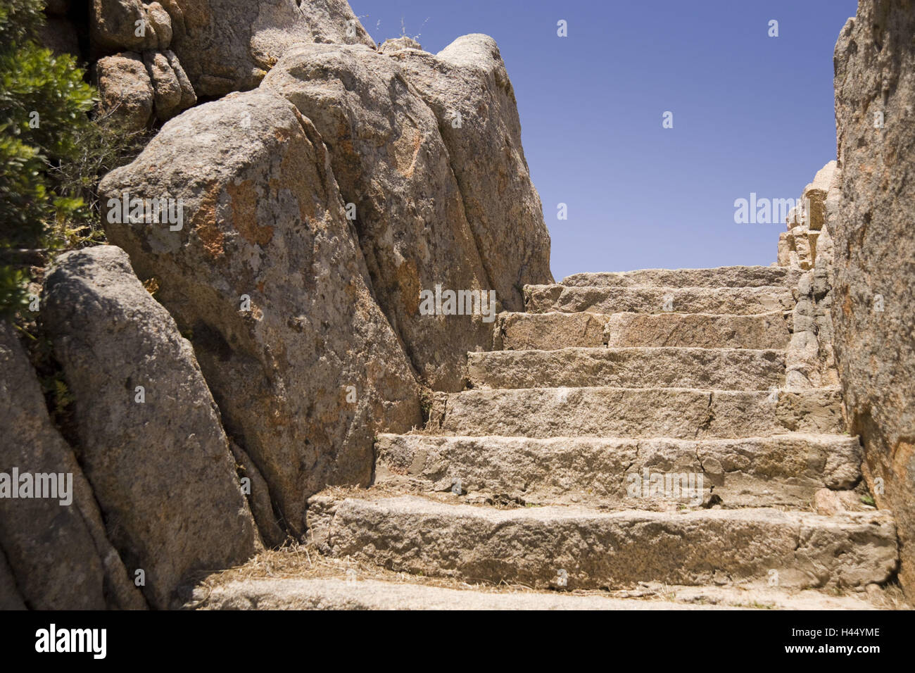 Italy, Sardinia, Capo d'Orso, stone stairs, Stock Photo