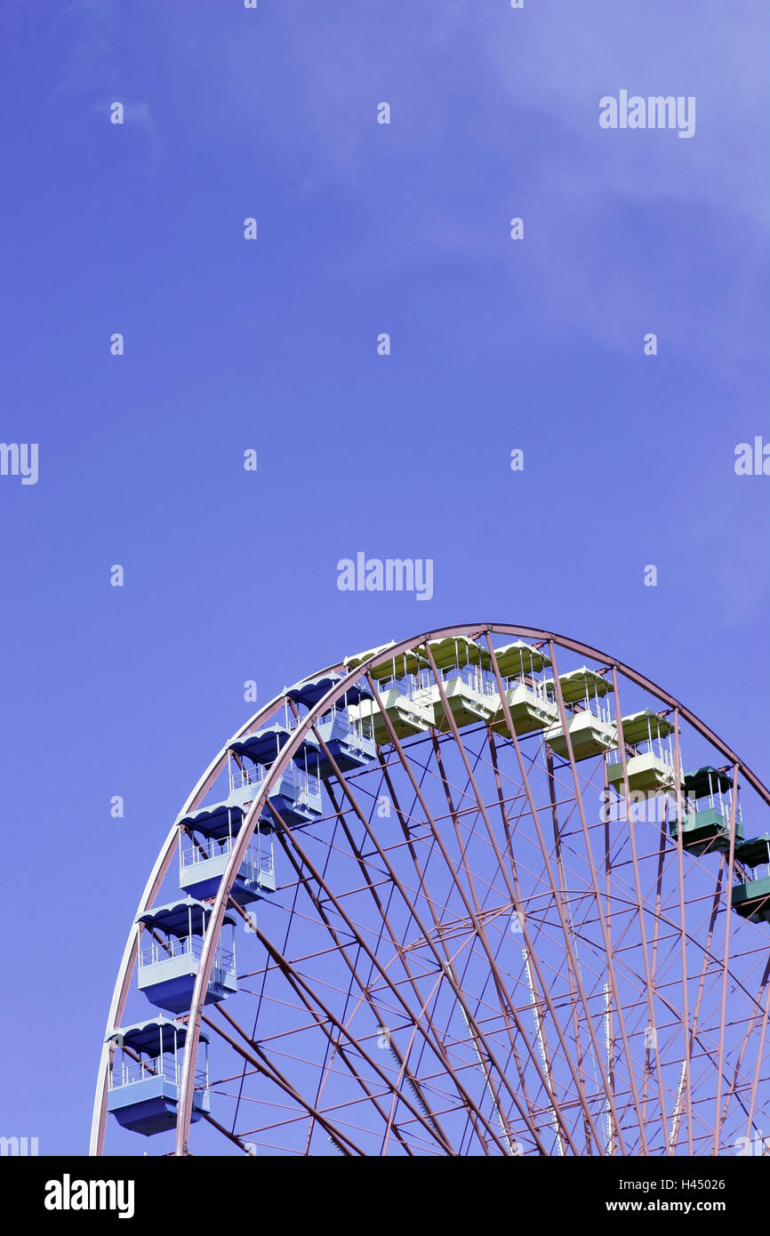 Big Dipper Nobody Blue Sky Fun Fair Carousel Tremendously