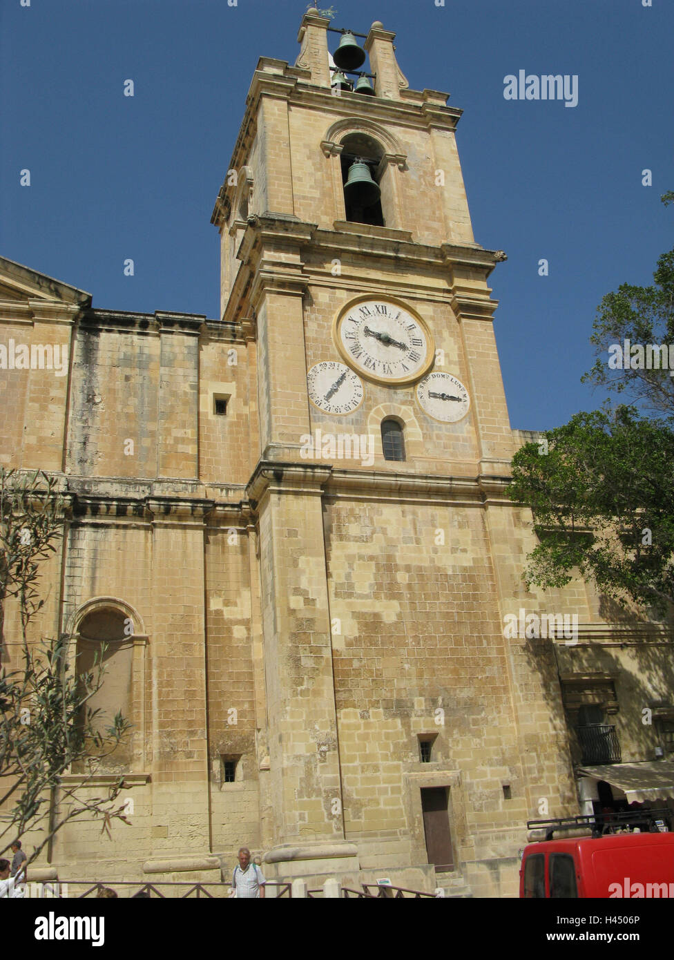 Malta, Valletta, St. John's CoCathedral, steeple, island, town