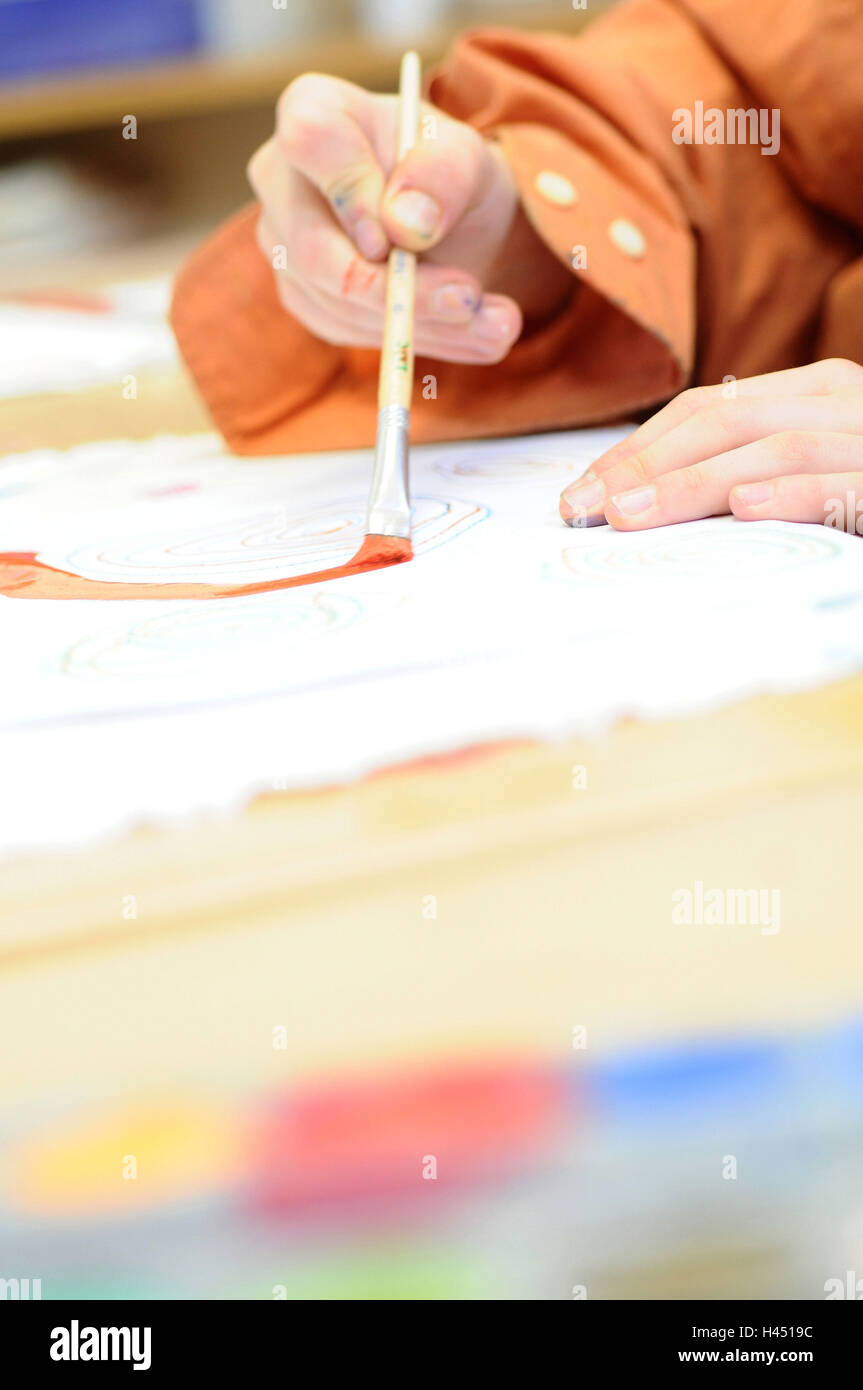 Painting, brush, hand Stock Photo Alamy