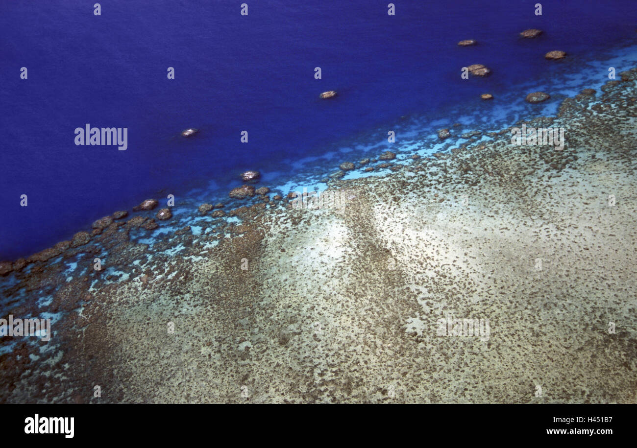 Australia, Great Barrier Reef, aerial photo, Stock Photo