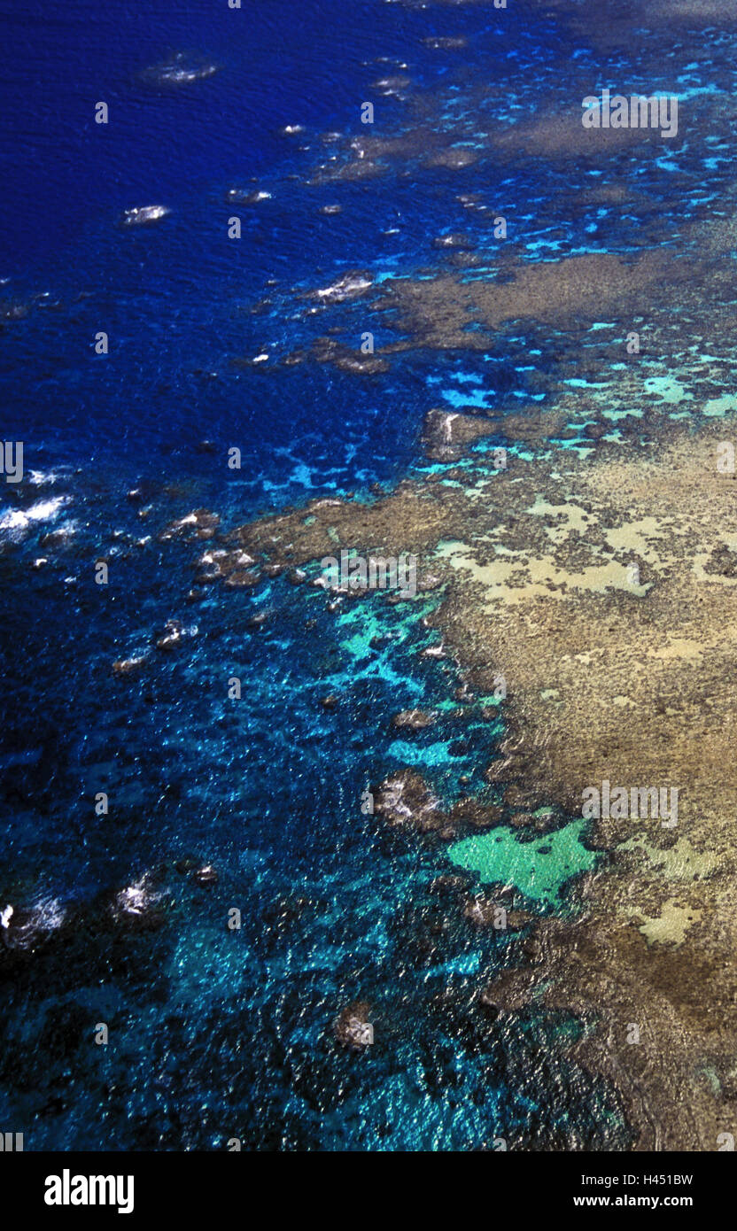Australia, Great Barrier Reef, aerial shots, Stock Photo