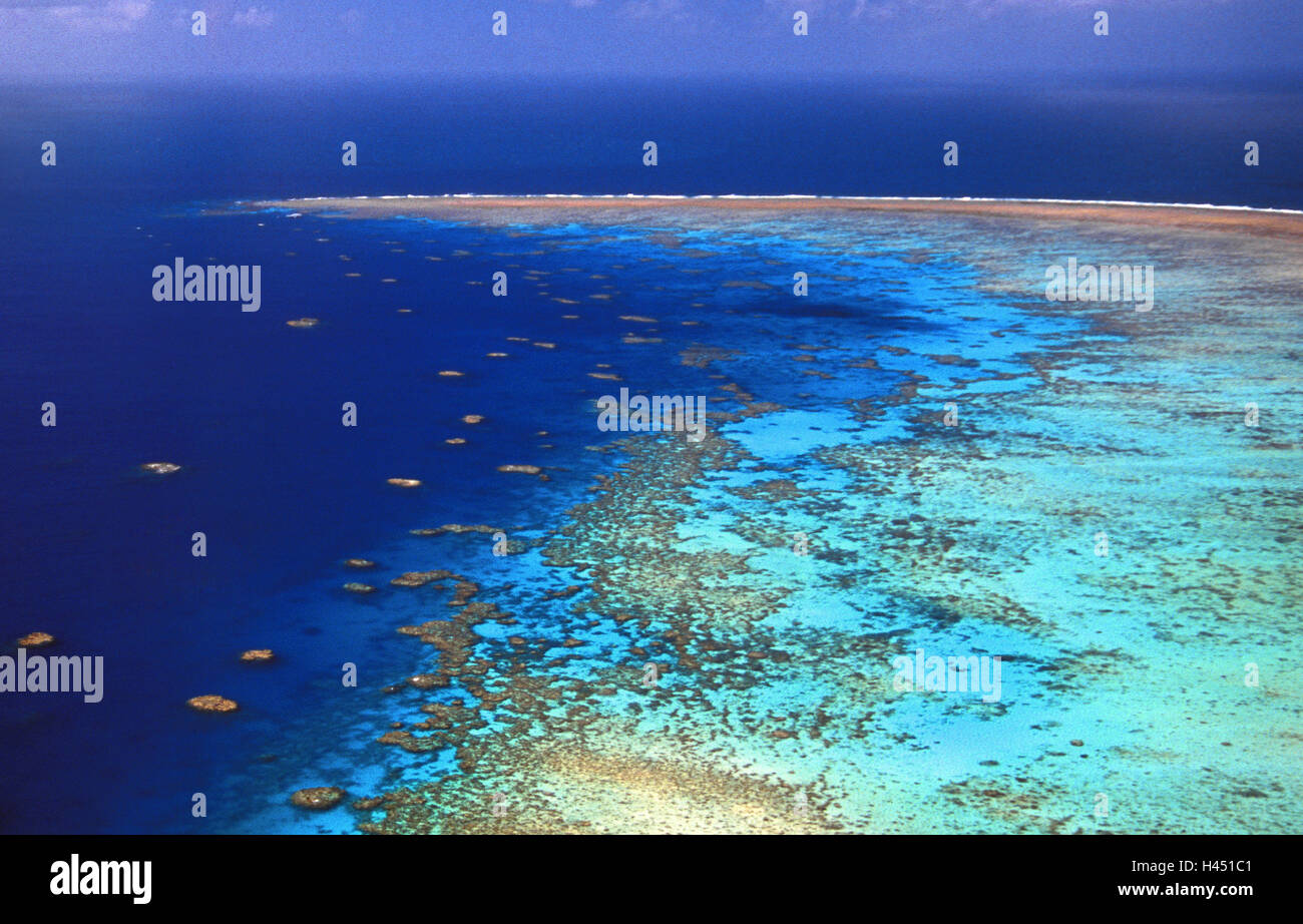 Australia, Great Barrier Reef, aerial photo, Stock Photo