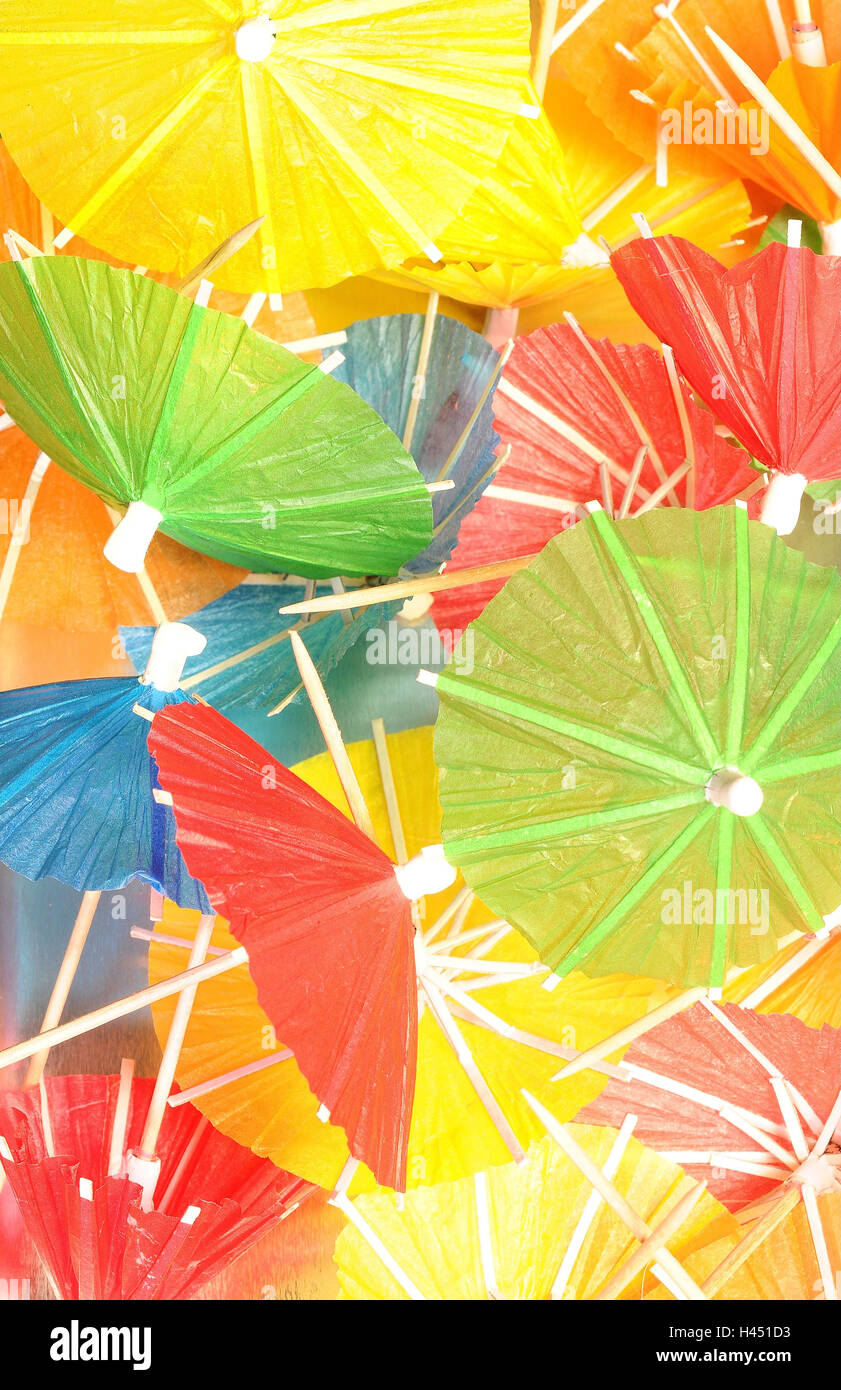 Ice cream umbrellas, colourful Stock Photo Alamy