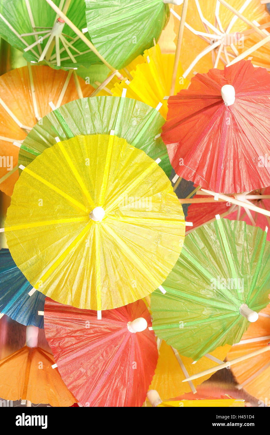 Ice cream umbrellas, colourful Stock Photo - Alamy