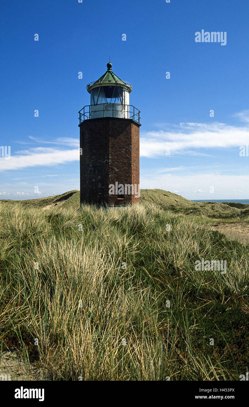 Germany, Schleswig - Holstein, island Sylt, Kampen, lighthouse, across ...