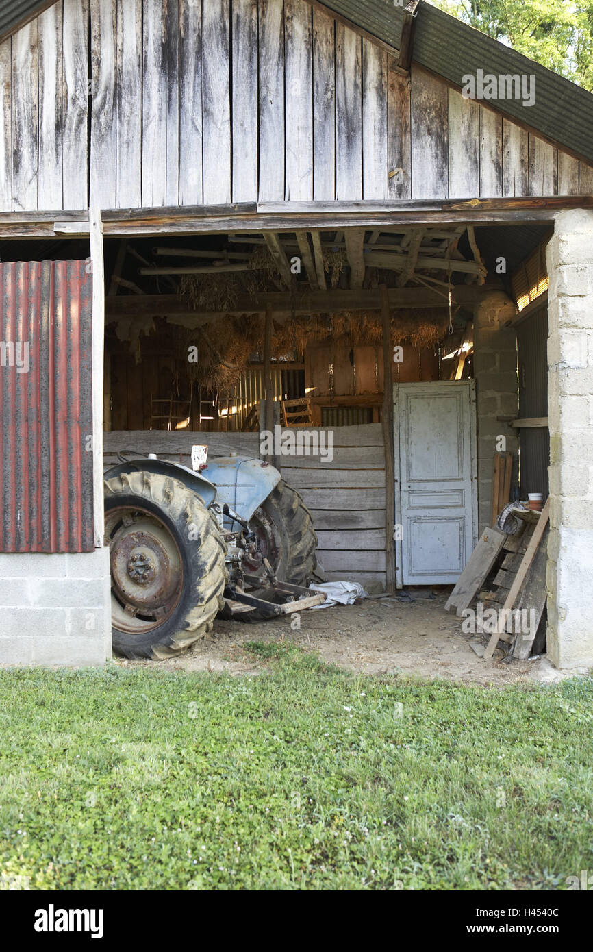 Barn Tractor Detail Farm Tractor Sancerre France Loire