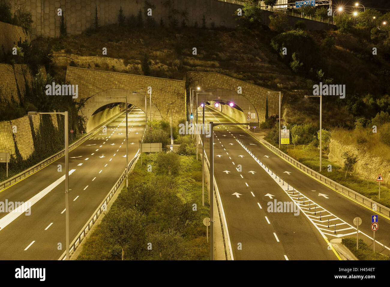 Beautiful road bridges night in hi-res stock photography and images - Alamy