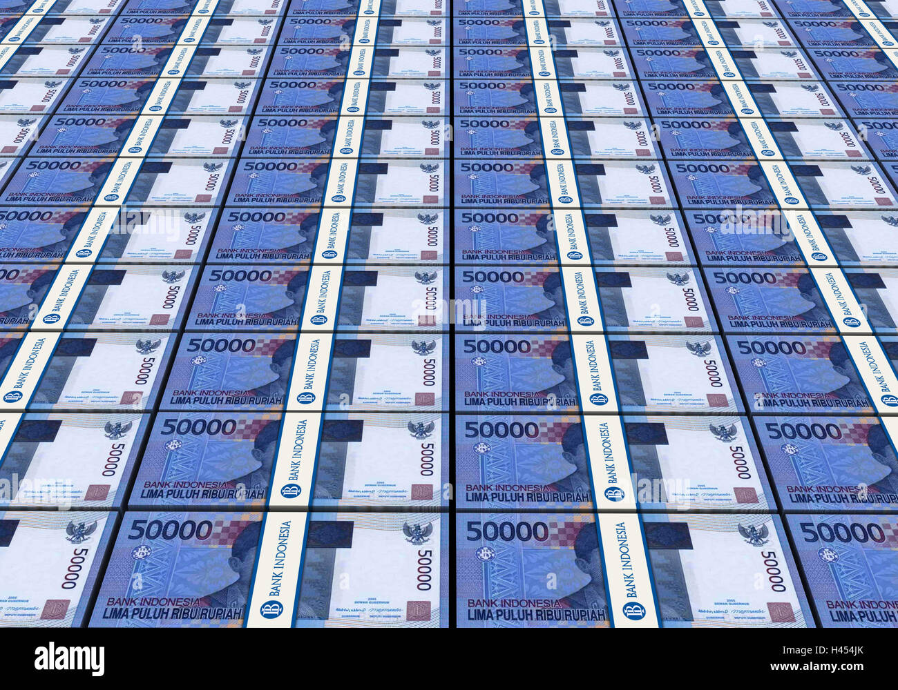 3D Indonesian rupiah money white background Stock Photo - Alamy