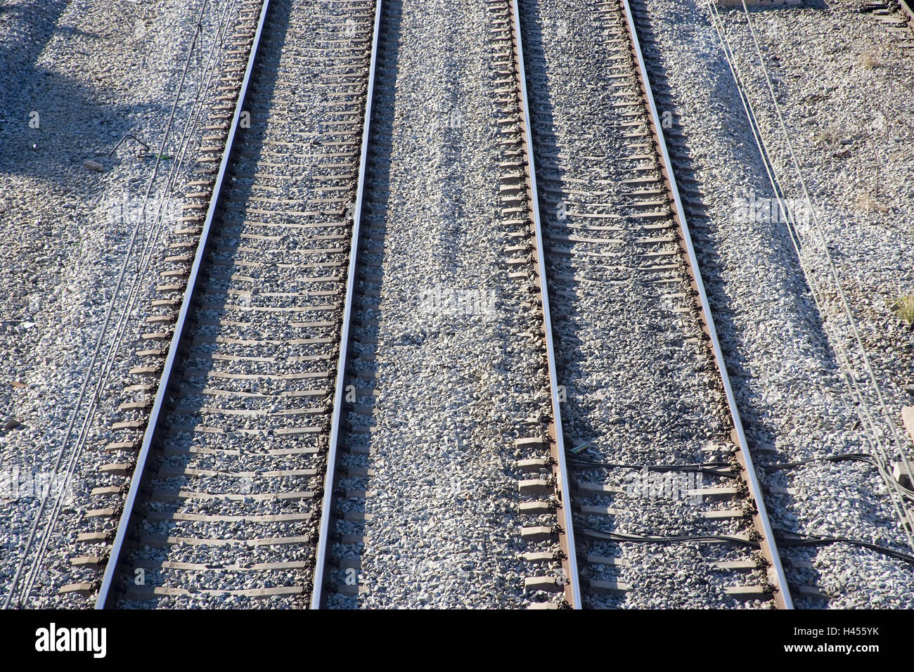 Railroad, rails, tracks, parallel Stock Photo - Alamy
