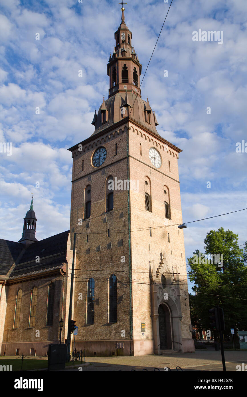 oslo view of the cathedral in norway Stock Photo - Alamy