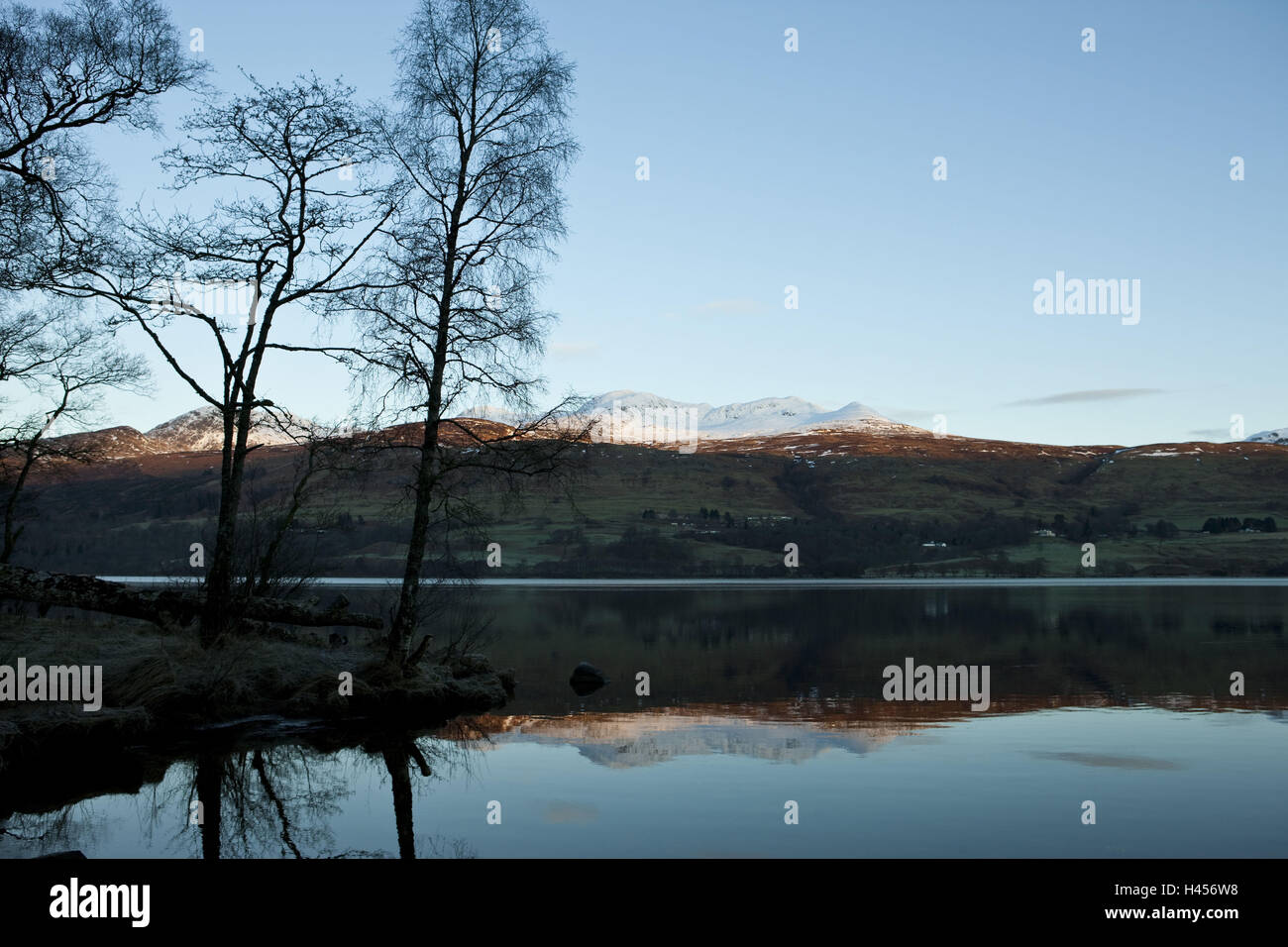 Scotland, Perth and Kinross, Highlands, hole Tay, close Killin, dusk