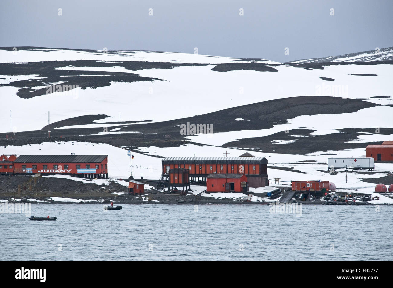 South Shetland, King George Island, Maxwell Bay, Potter Cove, research station 'Jubany', Stock Photo