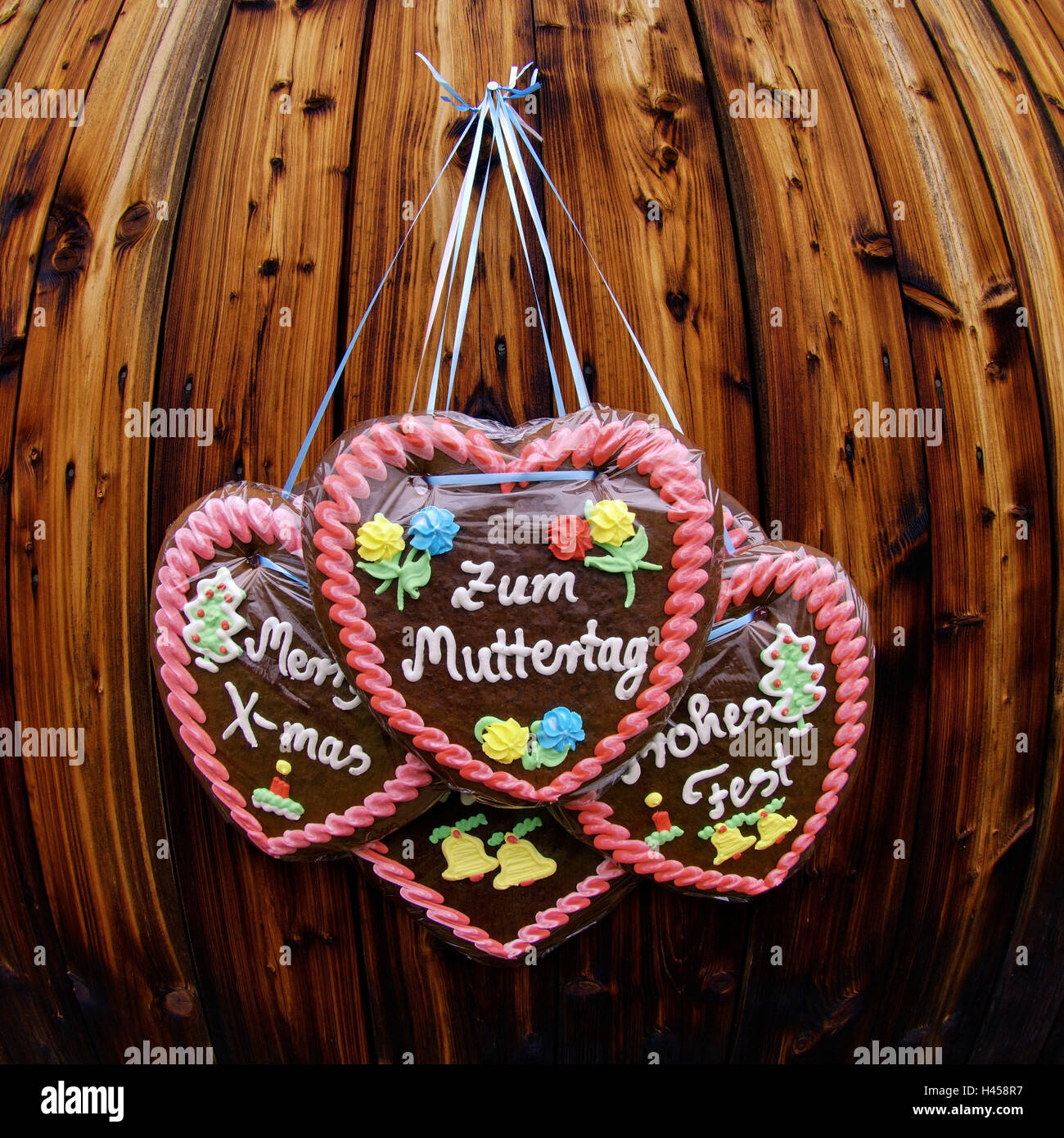 Gingerbread hearts, Christmas, mother day, Stock Photo