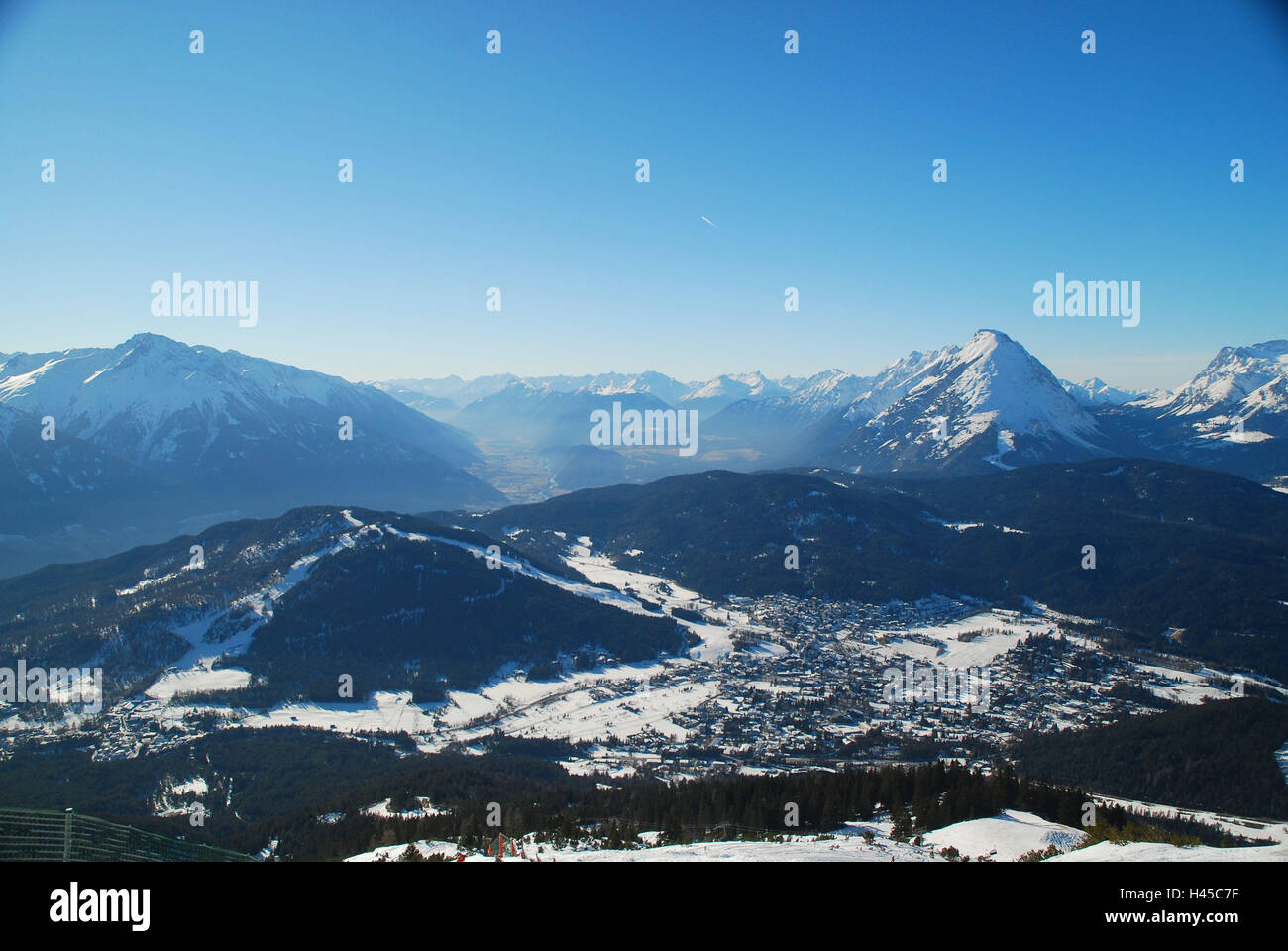 Austria, Tyrol, sea field, mountain horse hut, local overview