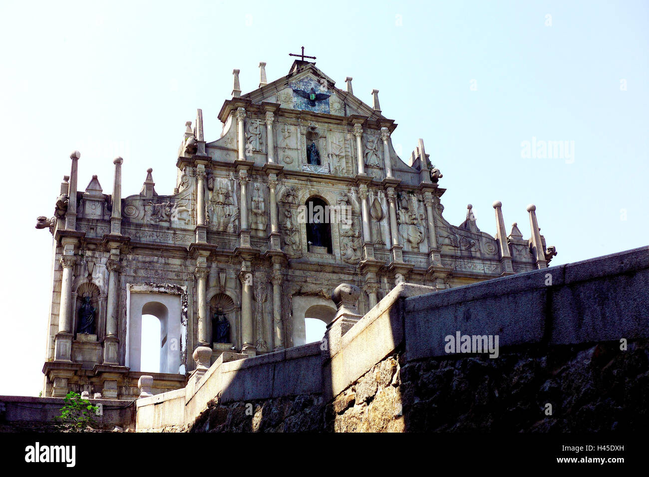 China, Macau, old town, Ruinas de Sao Paulo, Stock Photo