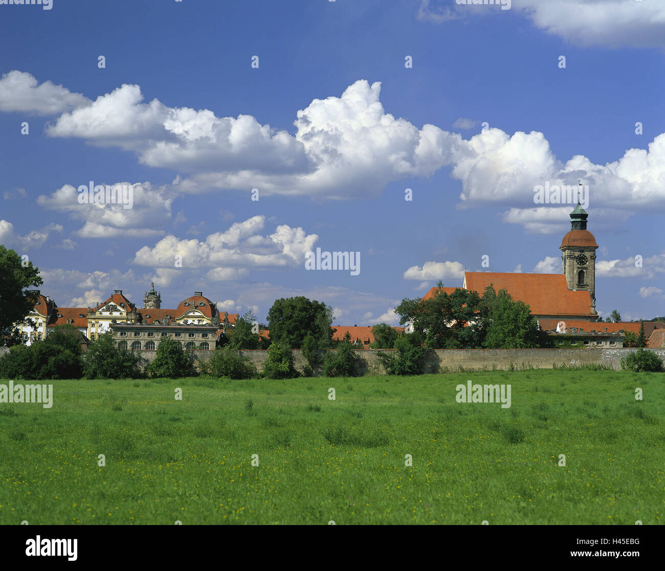 Germany, Bavaria, Central Franconia, Ellingen, town view, baroque town ...