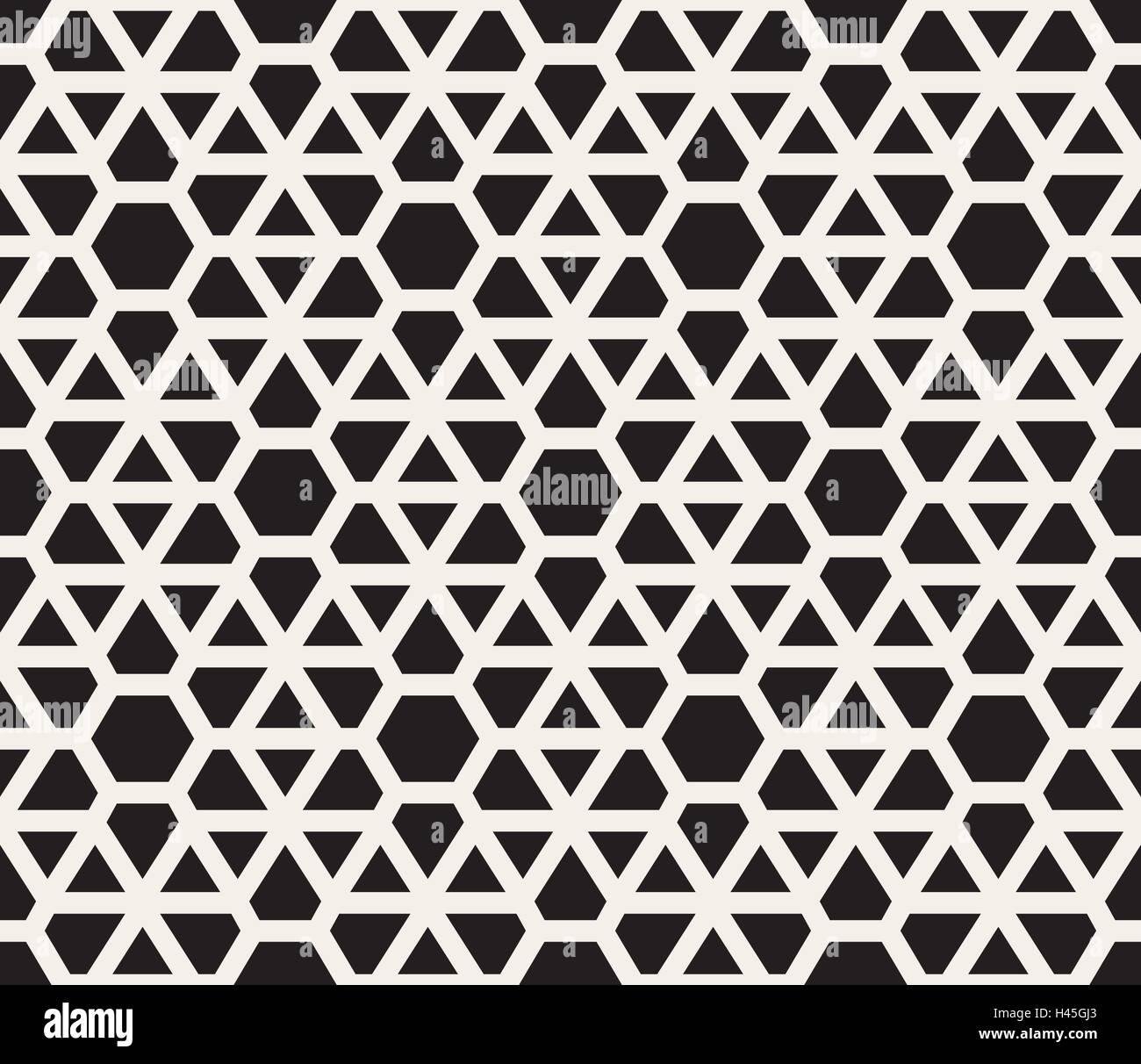 Vector Seamless Black and White Lines Grid Pattern Stock Vector Image ...
