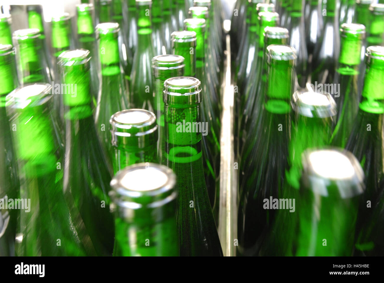 Bottles, bottling plant, vineyard Stock Photo Alamy