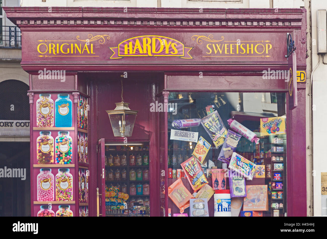 City of London   A traditional sweetshop on Ludgate Hill Stock Photo
