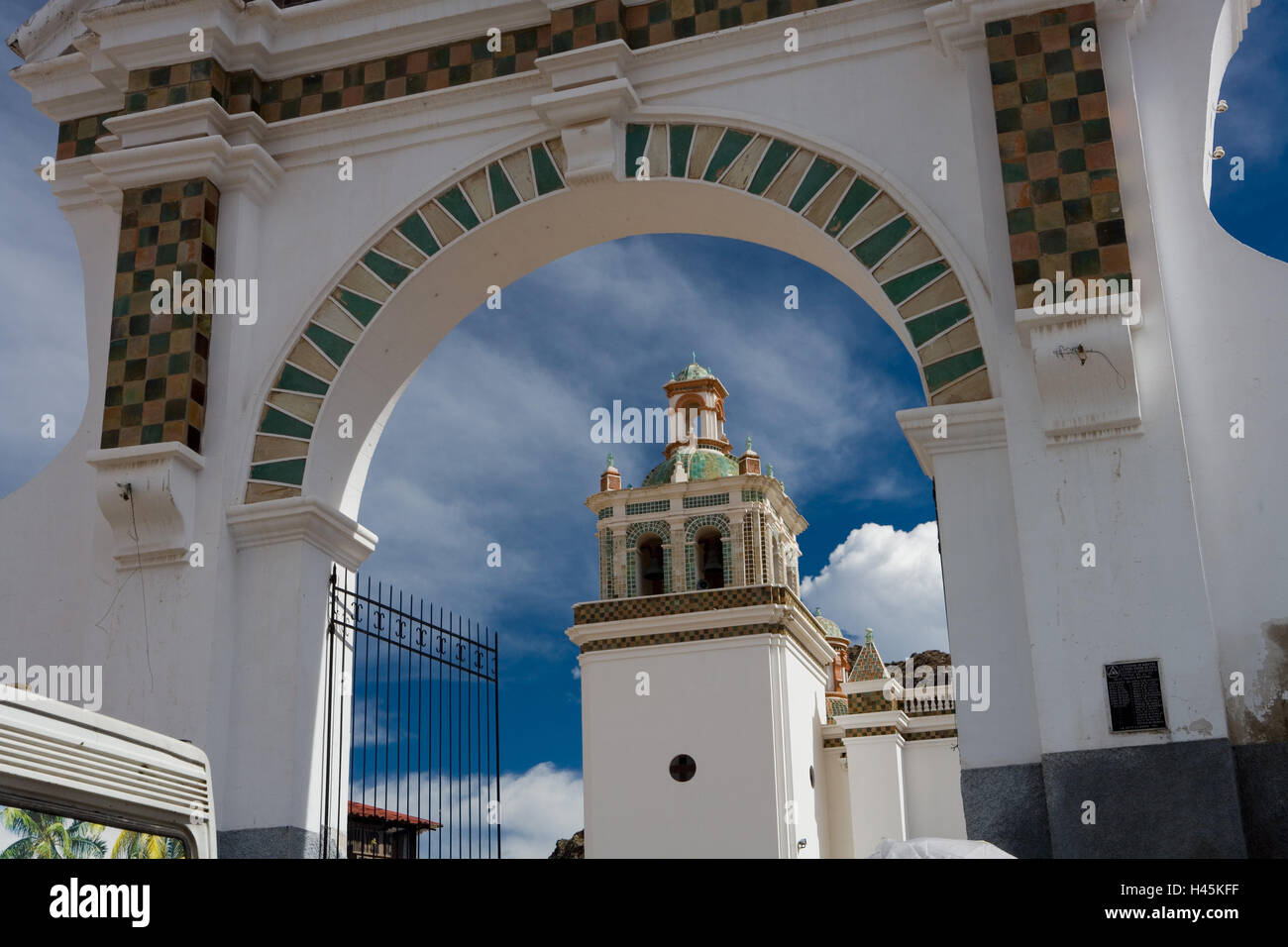 Bolivia, province La Paz, Titicacasee, place Copacabana, Basilica' Virgen de la Candelaria', Stock Photo