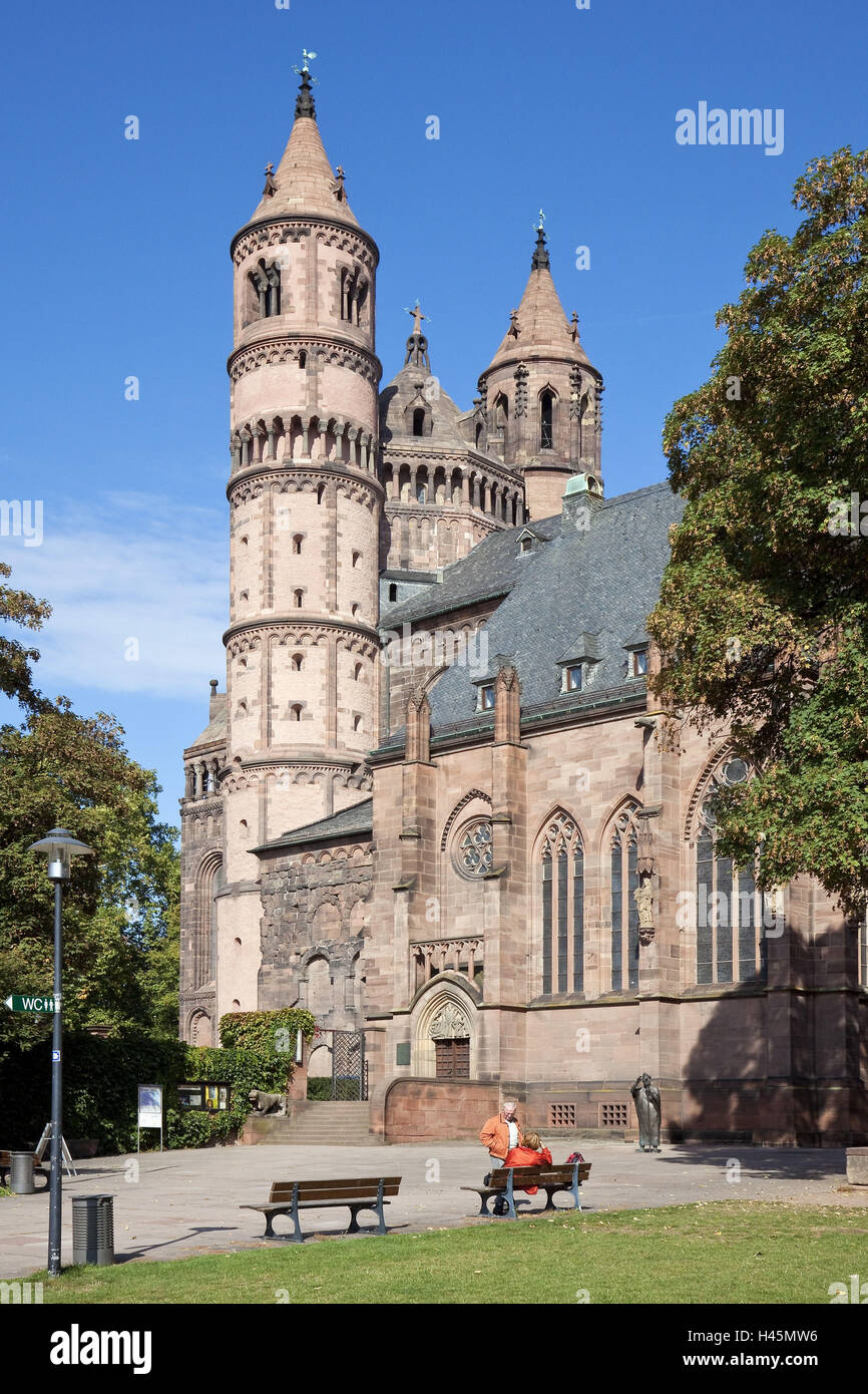 Europe, Germany, Rhineland-Palatinate, Worms, cathedral piece Peter, Stock Photo
