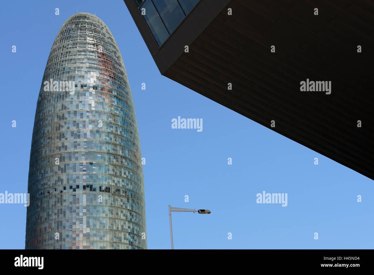 Torre Agbar in Barcelona. Spain Stock Photo - Alamy