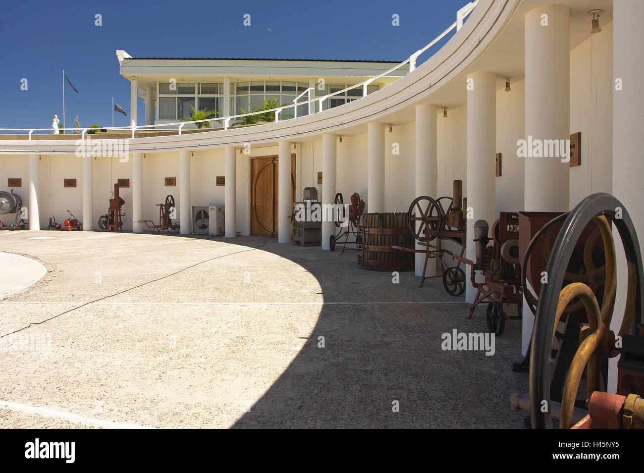 Argentina, Mendoza, San Rafael, vineyard Bianchi, museum space, devices, historically, Stock Photo