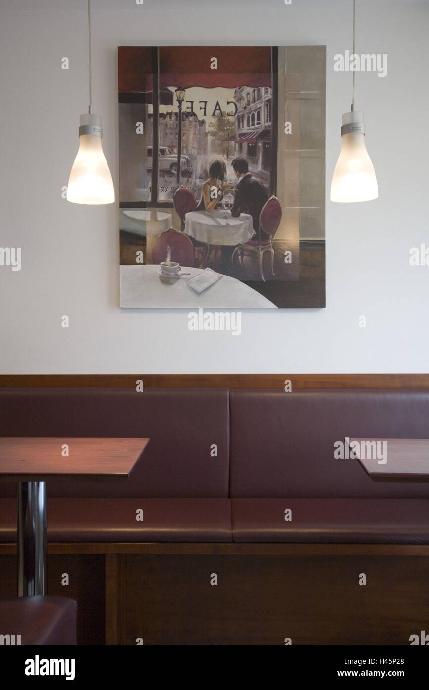 Cafe, interior decoration Stock Photo - Alamy
