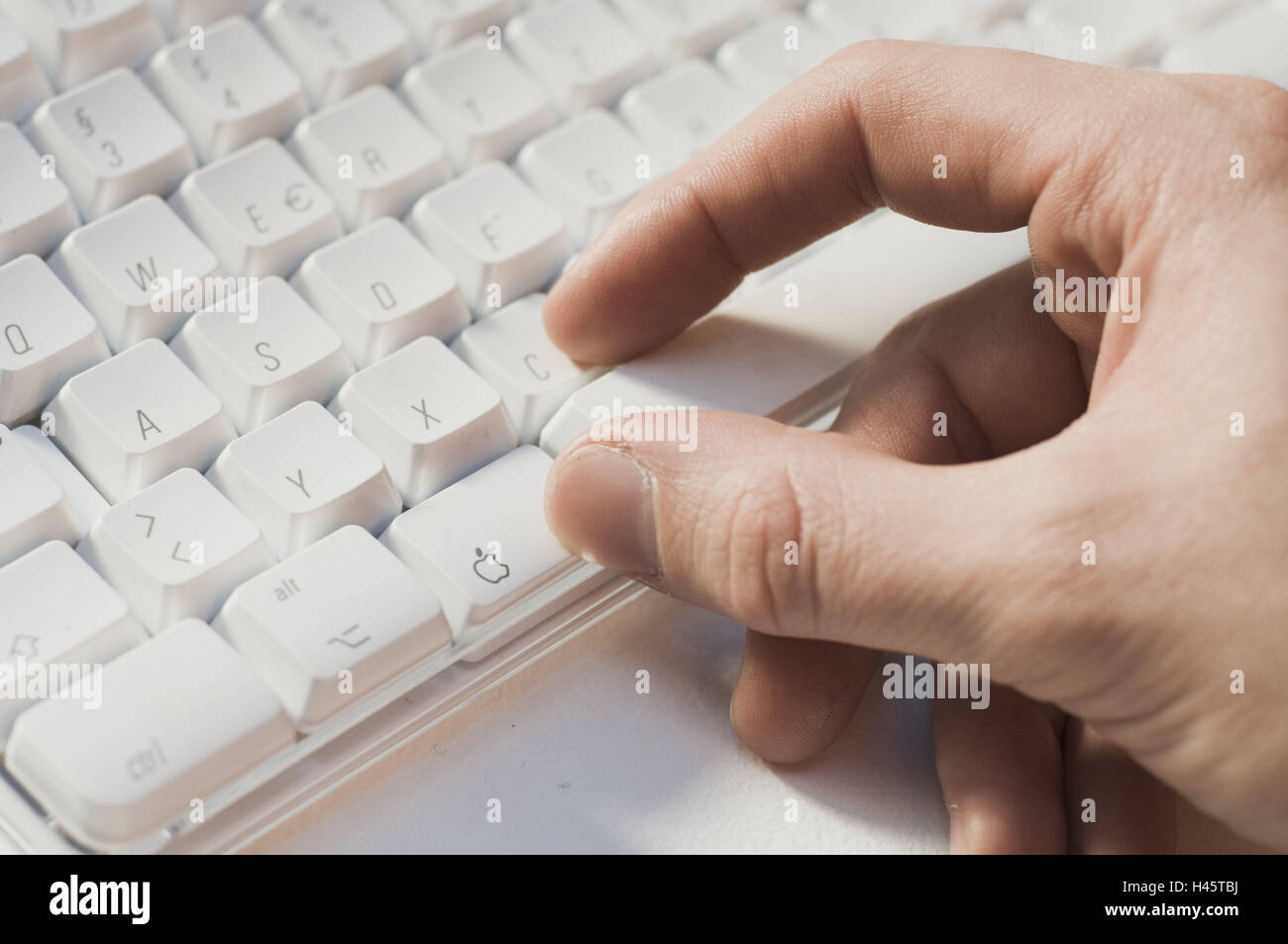 Apple, Mac, keyboard, hand, detail, touchtone