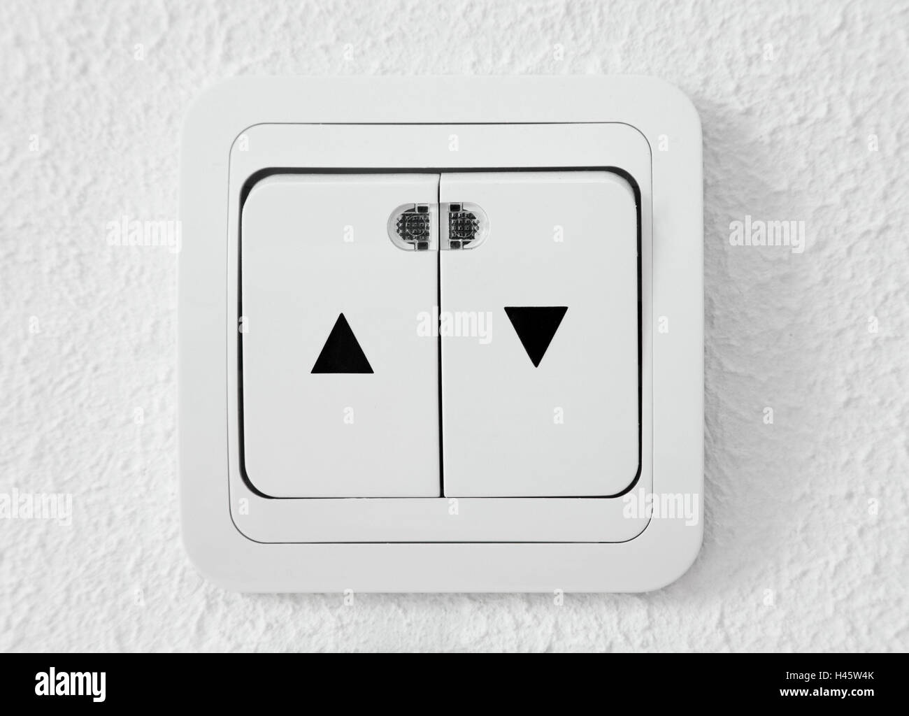 Shutter switch, on, from, toggle, switch, electrically, high, under it,  buttons, Tastschalter, electricity, shutter, shutter, Venetian blind,  white, arrows, icon, impetus, recession, promotion, relegation, increase,  acceptance test, on top, below