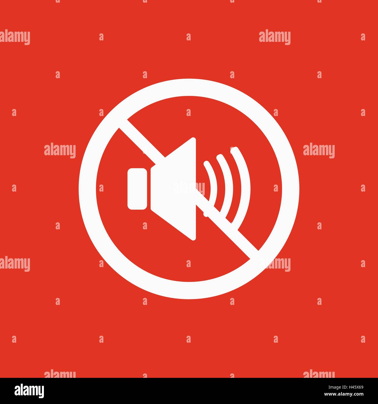 The no sound icon. Volume Off symbol. Flat Stock Vector Image & Art - Alamy