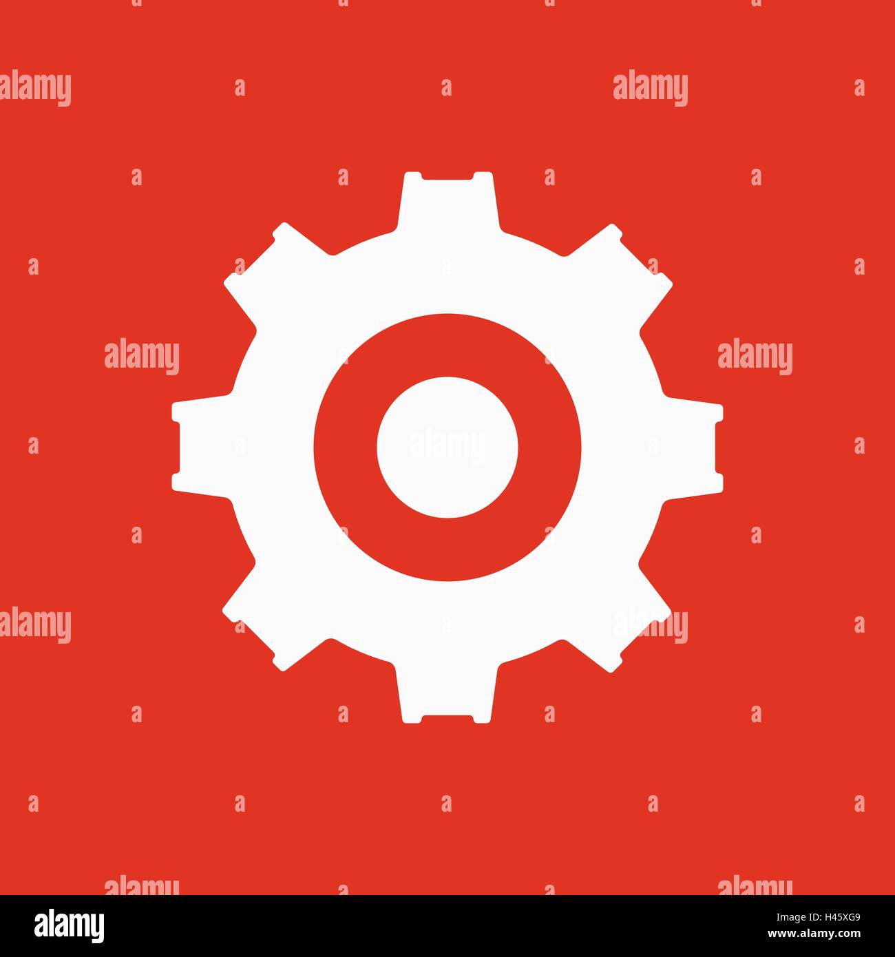 The gear icon. Settings symbol. Flat Stock Vector Image & Art - Alamy
