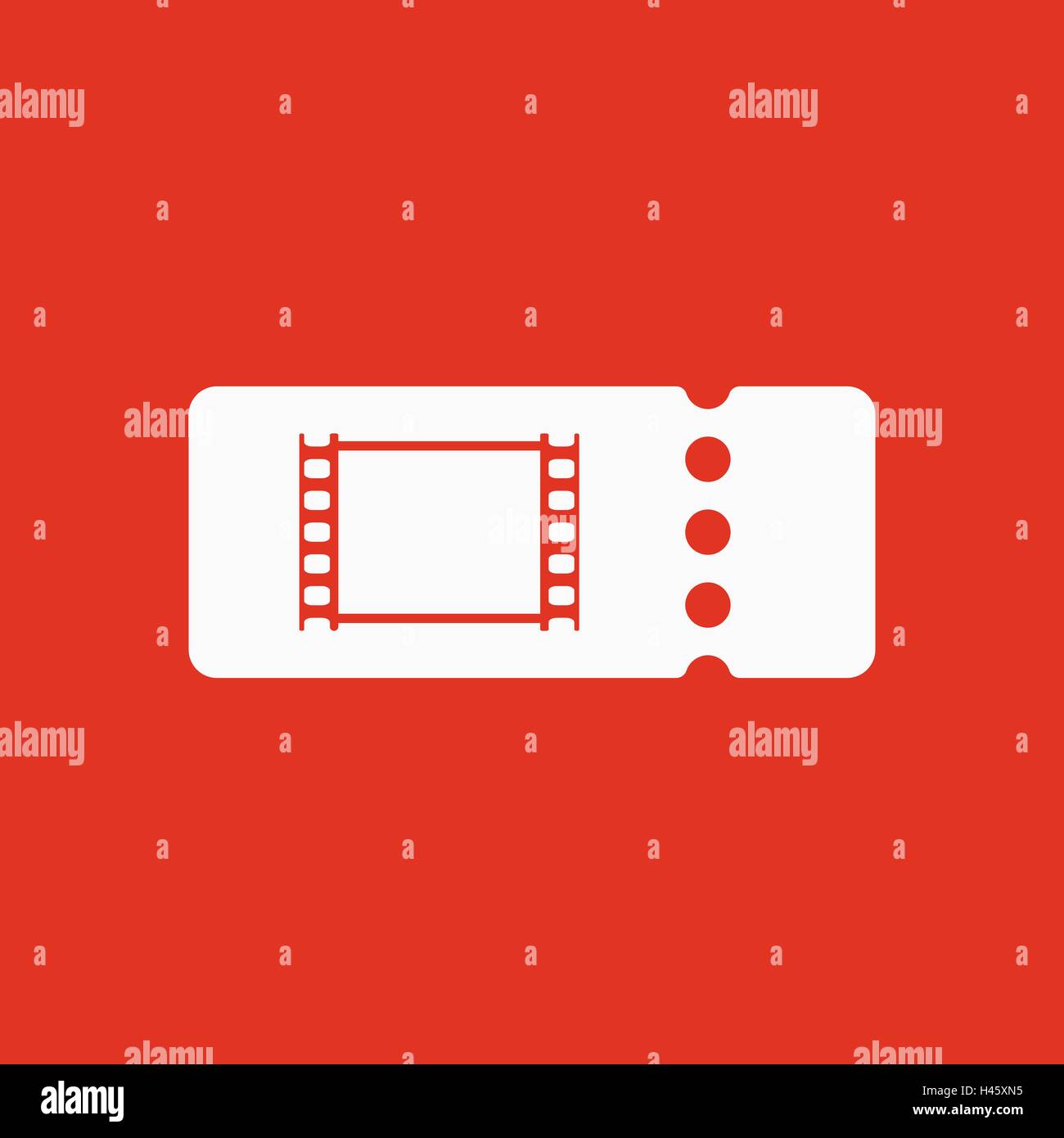 The blank cinema ticket icon Stock Vector Image & Art - Alamy