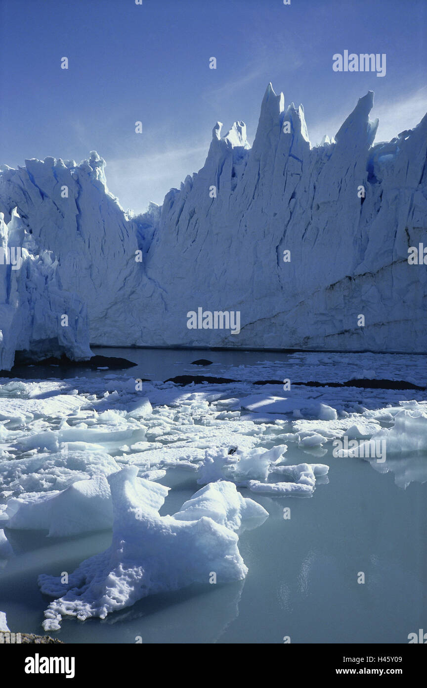 Argentina, Perito Moreno glacier, UNESCO-world nature heir, Stock Photo