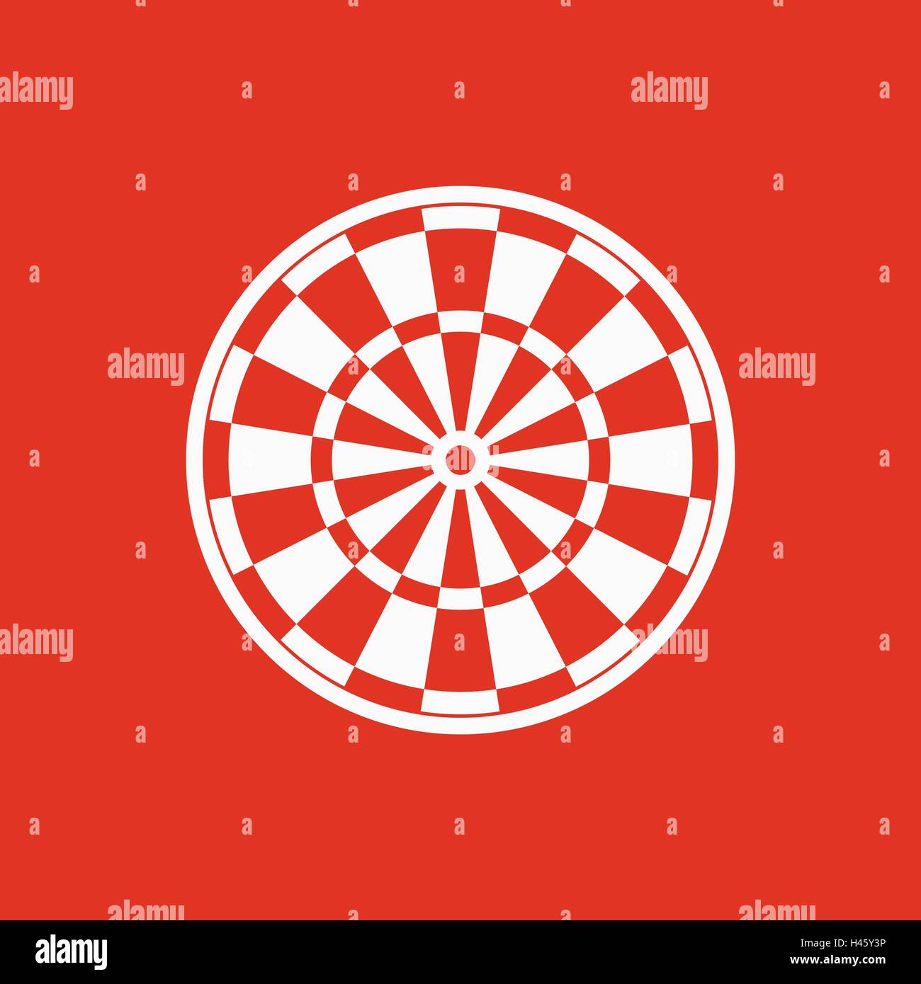 The darts icon. Target and Game symbol. Flat Stock Vector Image & Art