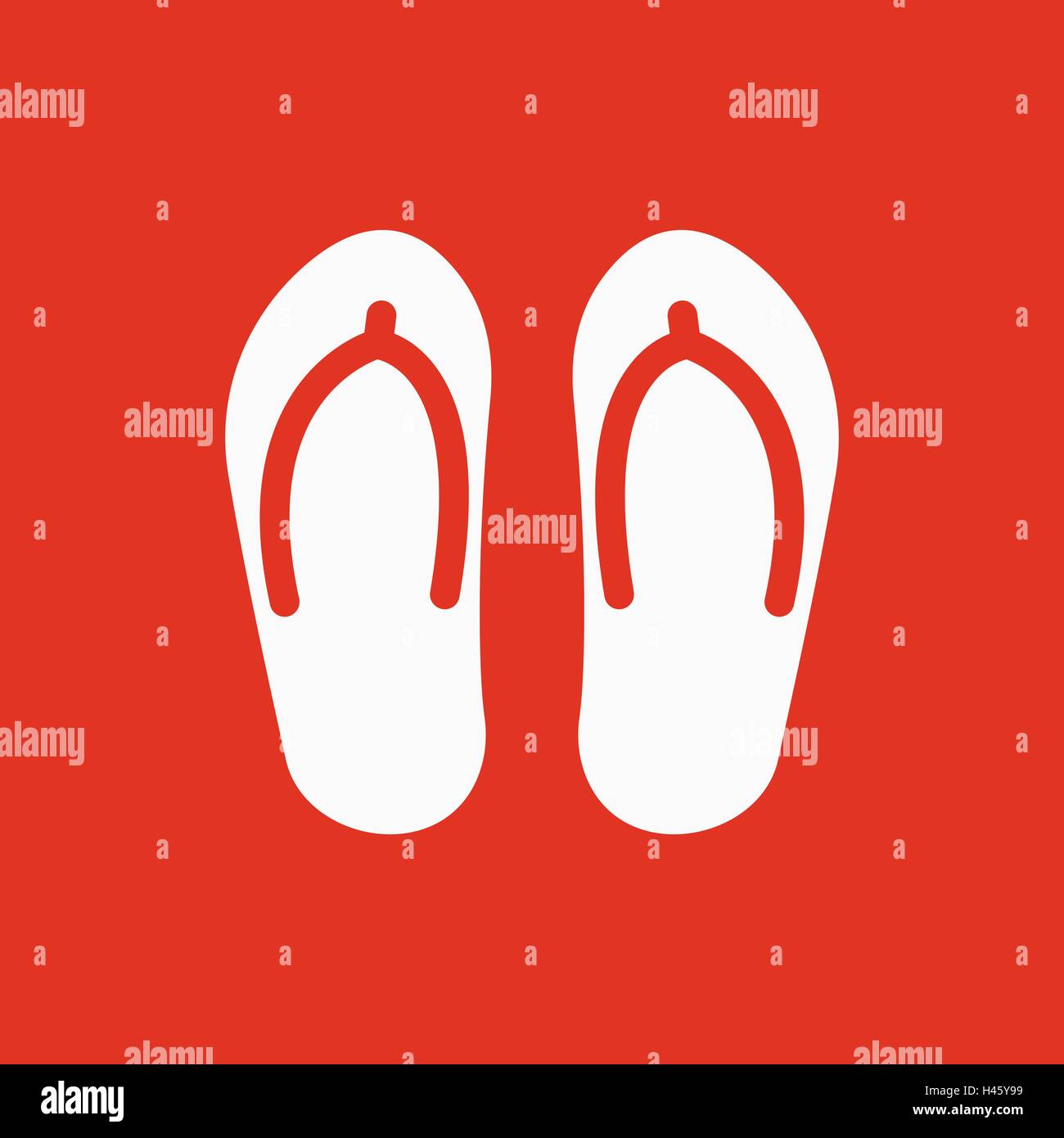 The flip flops icon. Vacation symbol. Flat Stock Vector Image & Art - Alamy