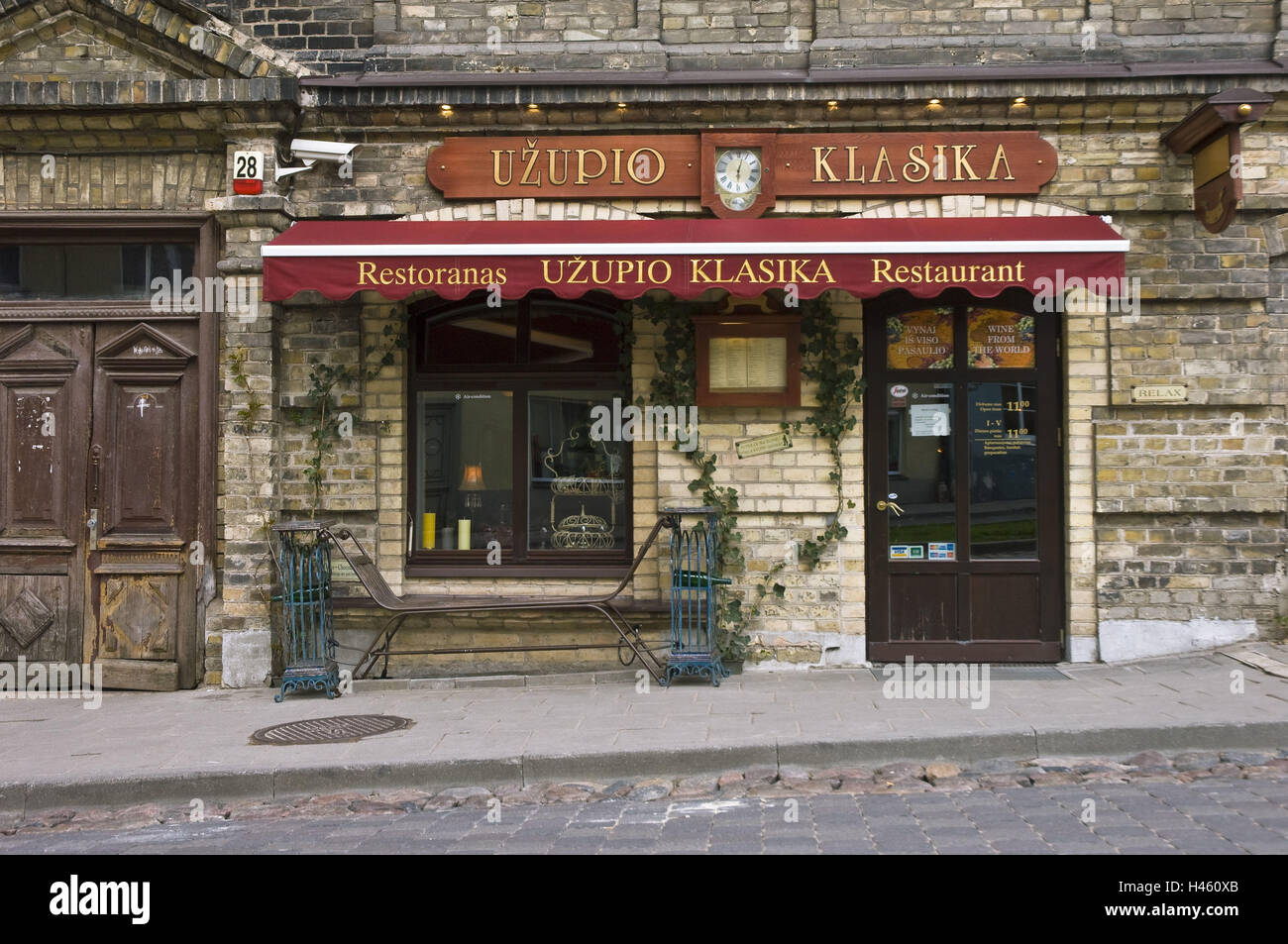 Lithuania, Vilnius, old town, restaurant 'Uzupio Klasika', Paupio Gatve ...