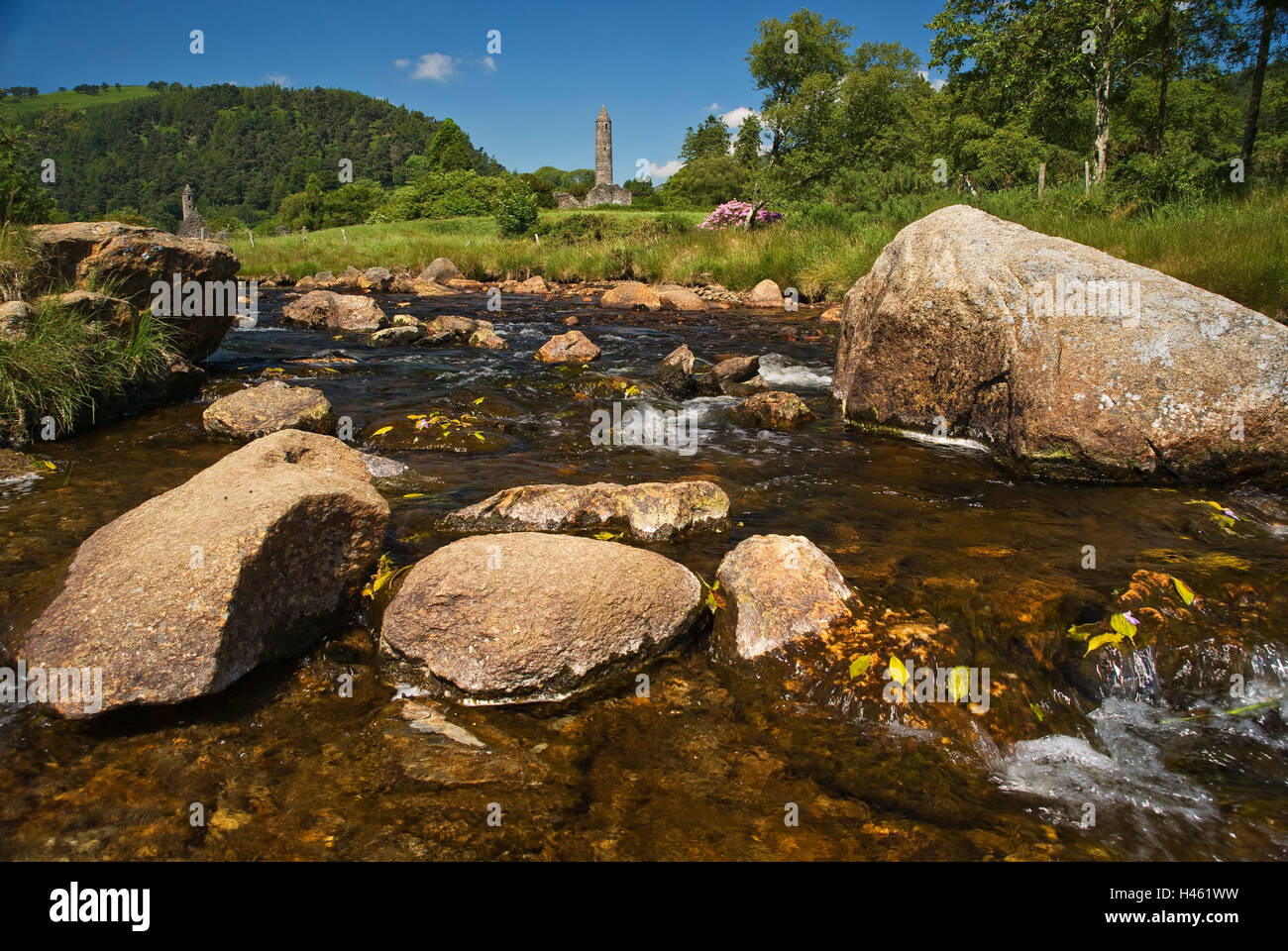 Ireland Glendalough River Stock Photo Alamy ireland-glendalough-river-stock-photo-alamy