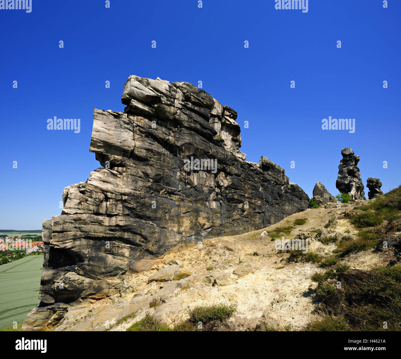 Germany, Saxony-Anhalt, Harz, devil's defensive wall, Stock Photo