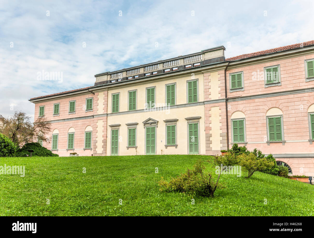 Villa Napoleonica at the park of Ville Andrea Ponti, Varese, Italy Stock Photo