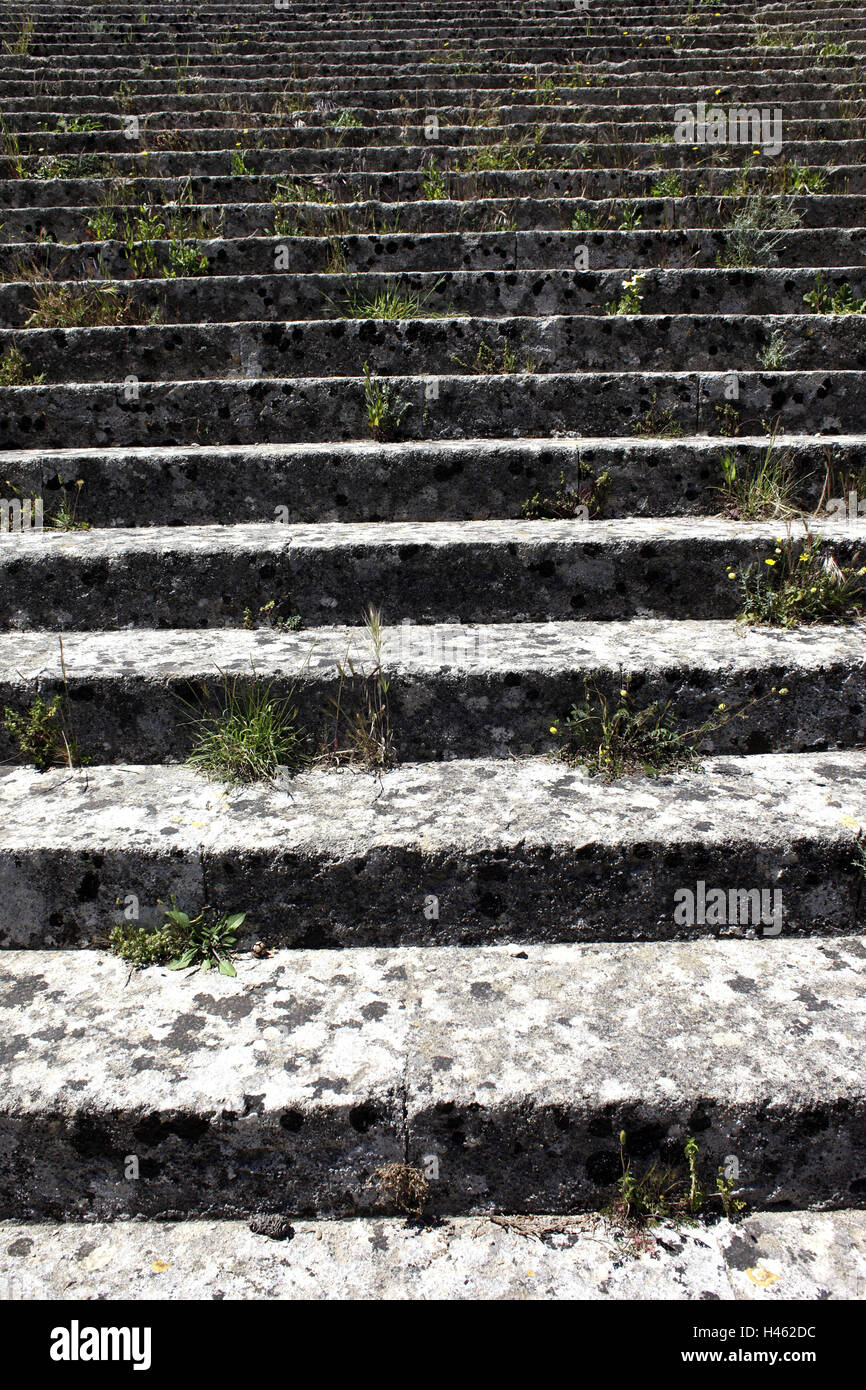 Rhoades Steps Greece, Rhodes, steps, stairs, steps, grass, nobody, upward, down Stock ...