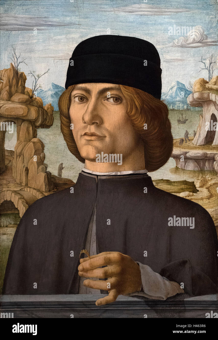 Francesco del Cossa (ca.14361478), Portrait of a Man, 14721477 Stock