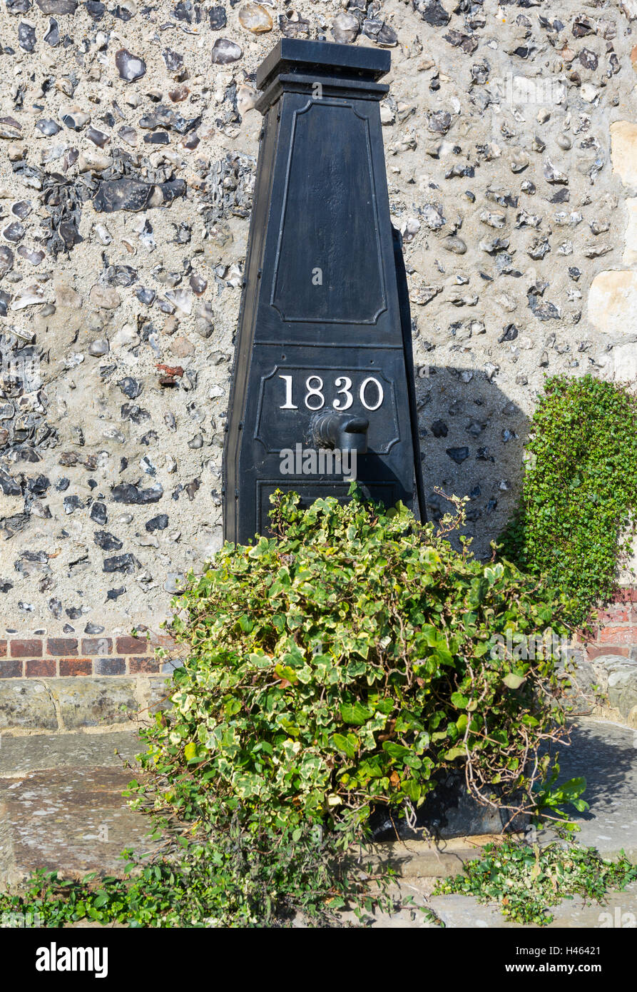 Old water pump at a well from 1830 in Lewes, East Sussex, England, UK Stock Photo Alamy